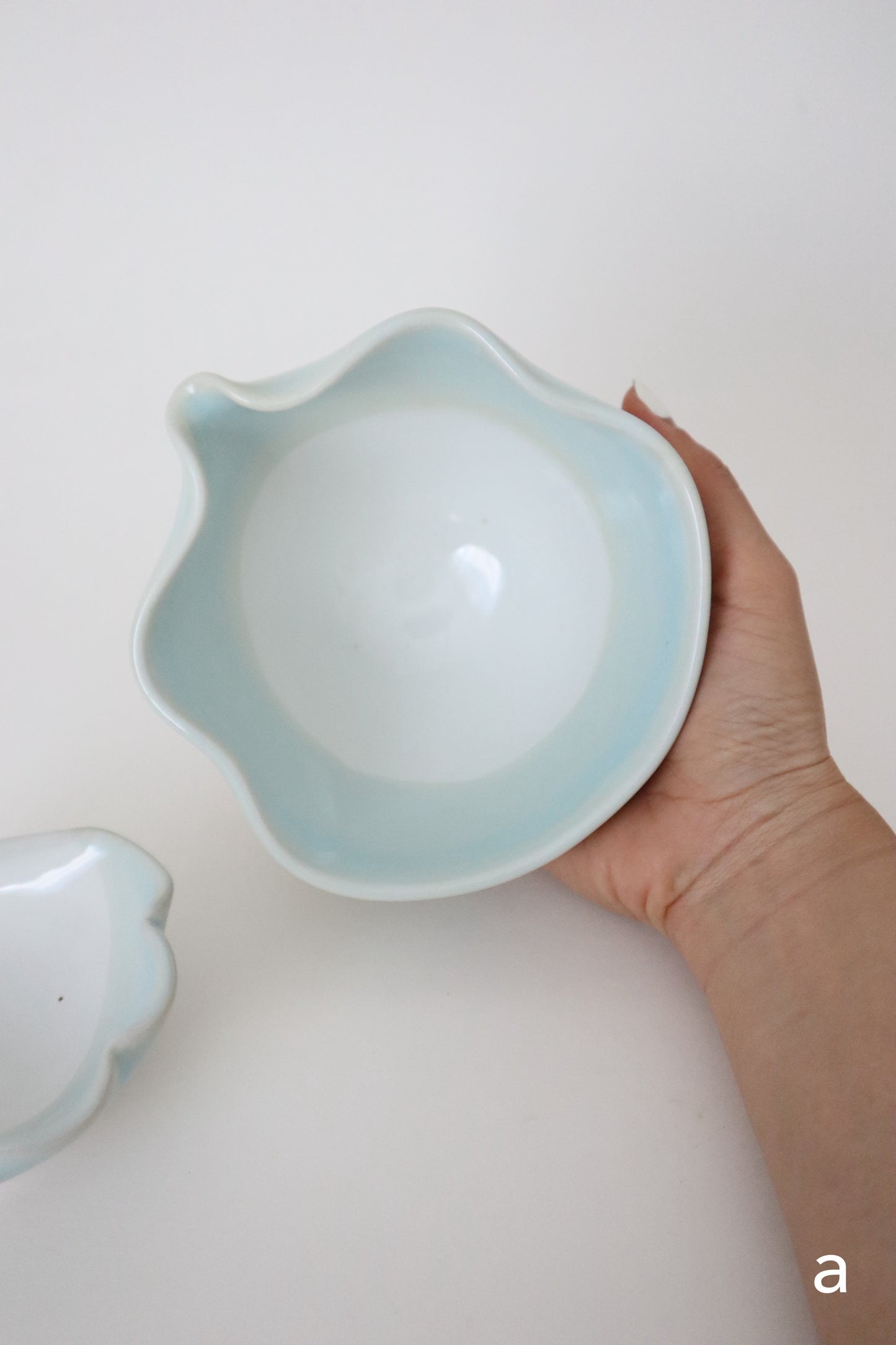 glacier seashell matcha bowl