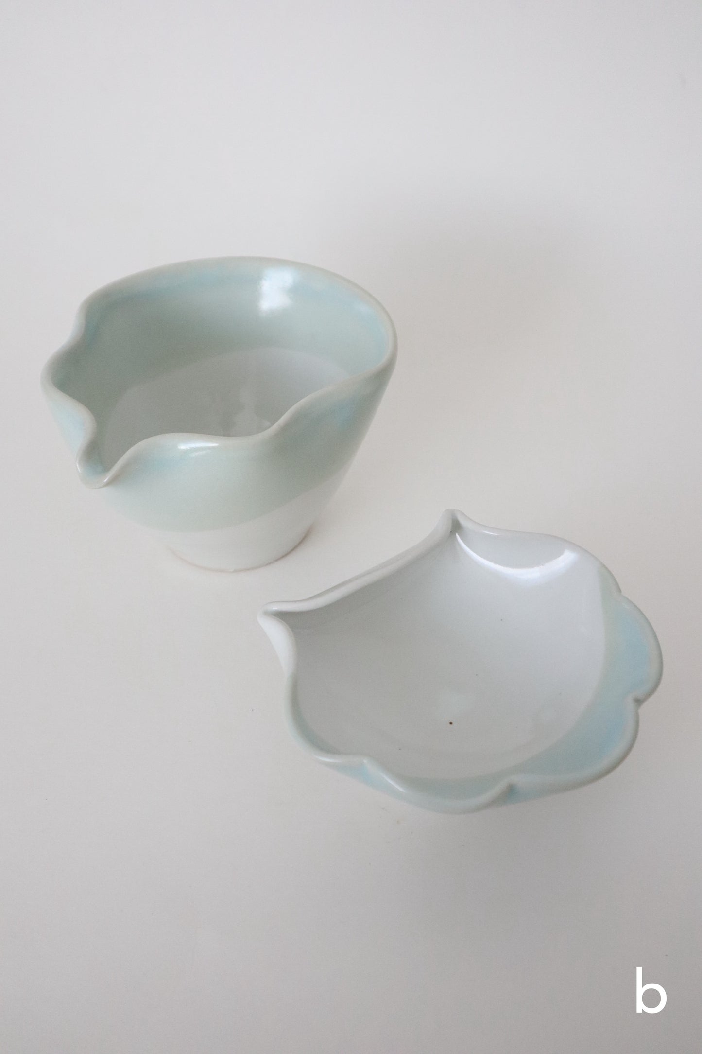 glacier seashell matcha bowl