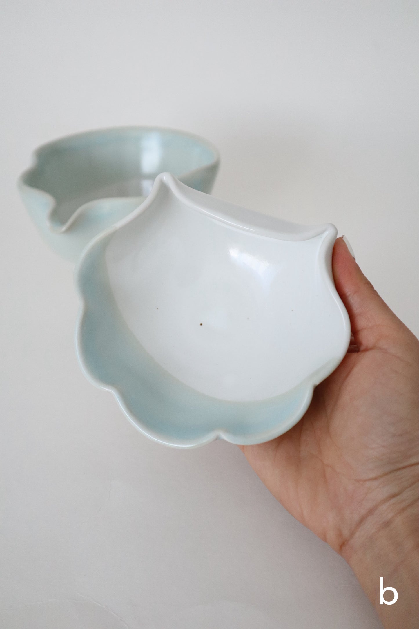 glacier seashell matcha bowl
