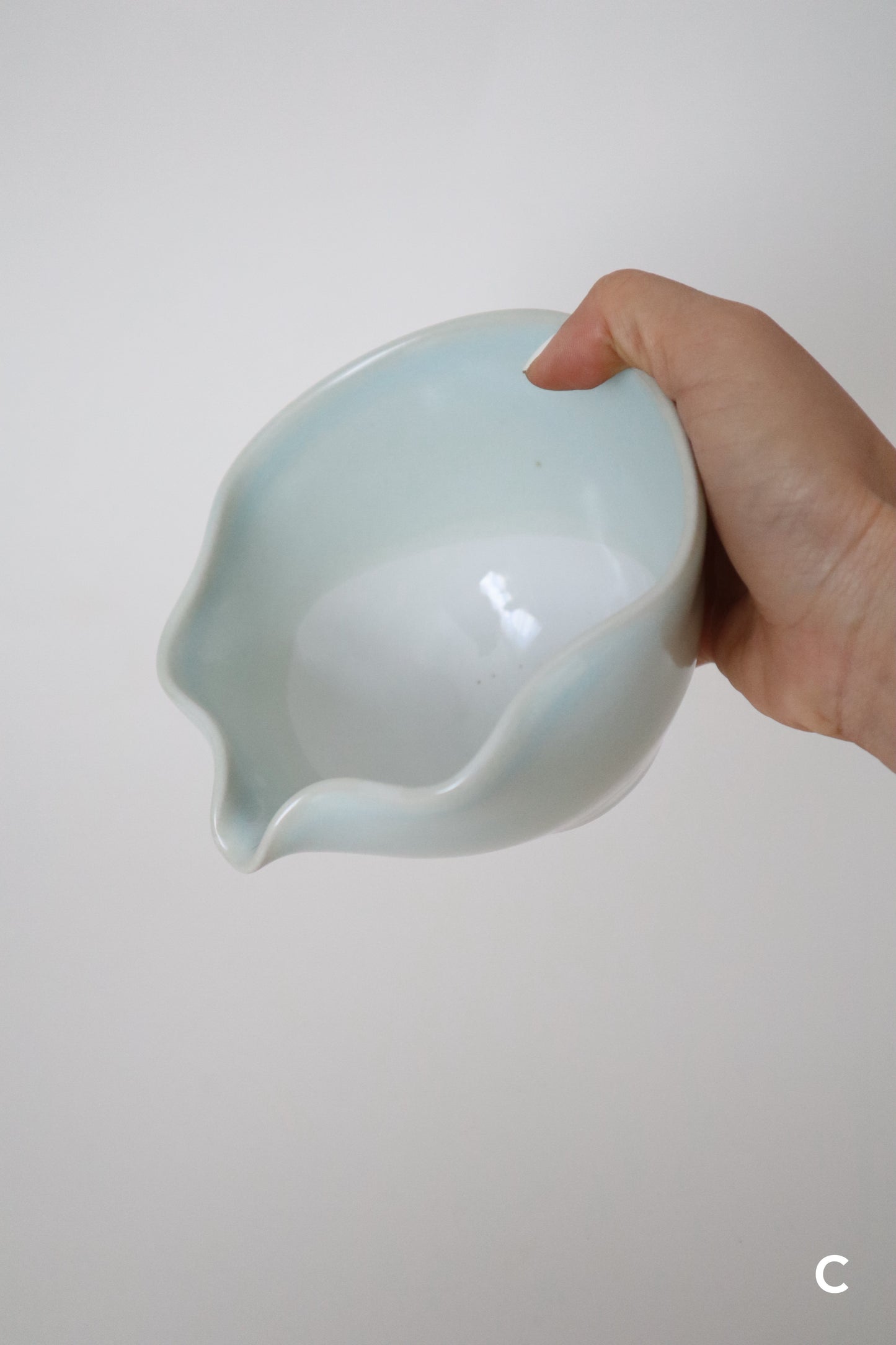 glacier seashell matcha bowl
