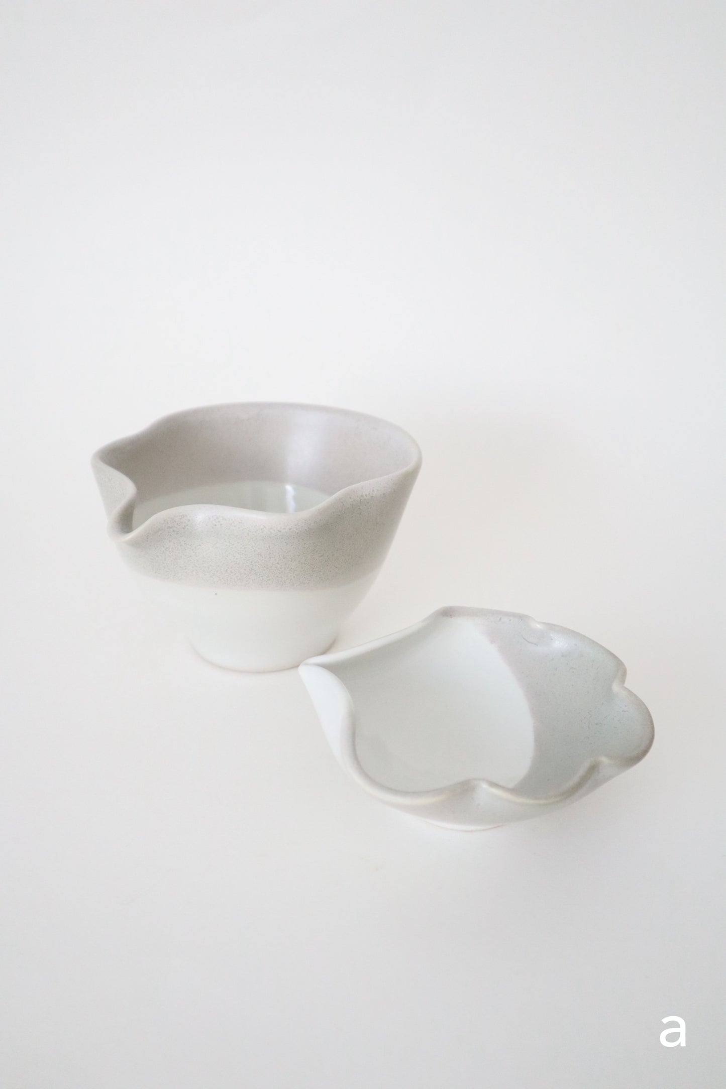 wild clay seashell matcha bowl sets