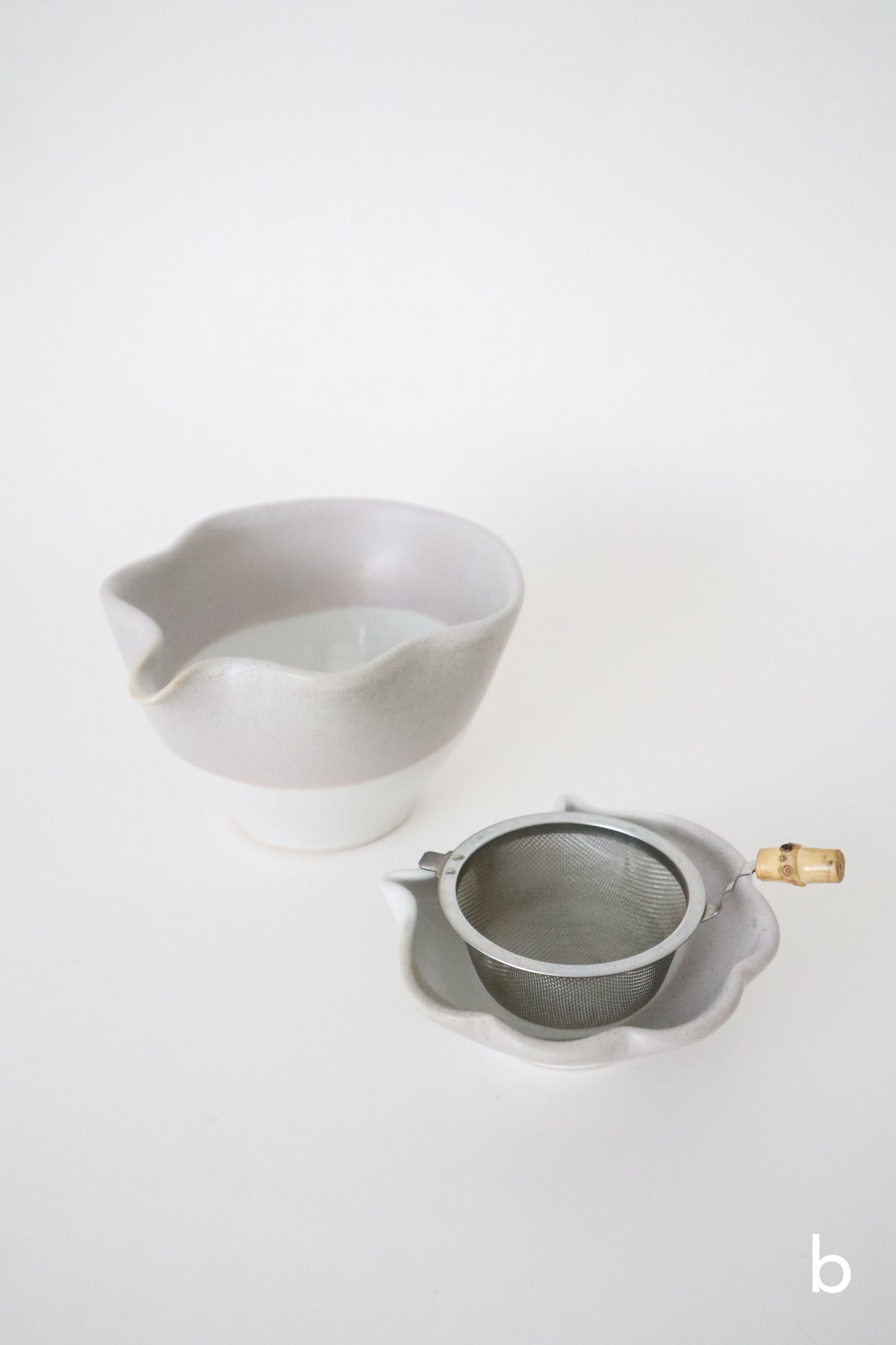 wild clay seashell matcha bowl sets