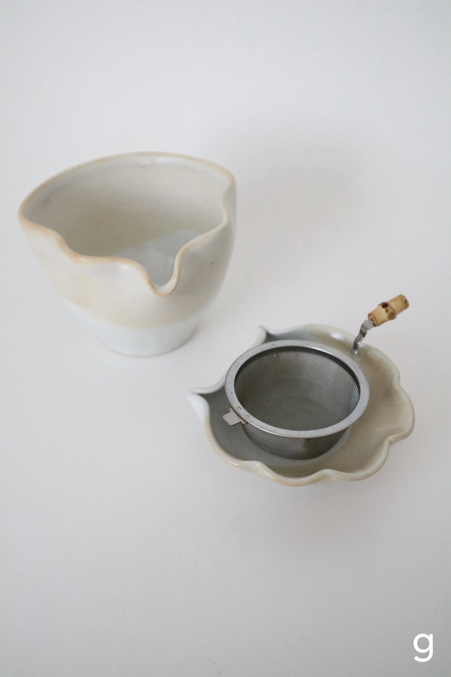 warm sand seashell matcha bowl sets