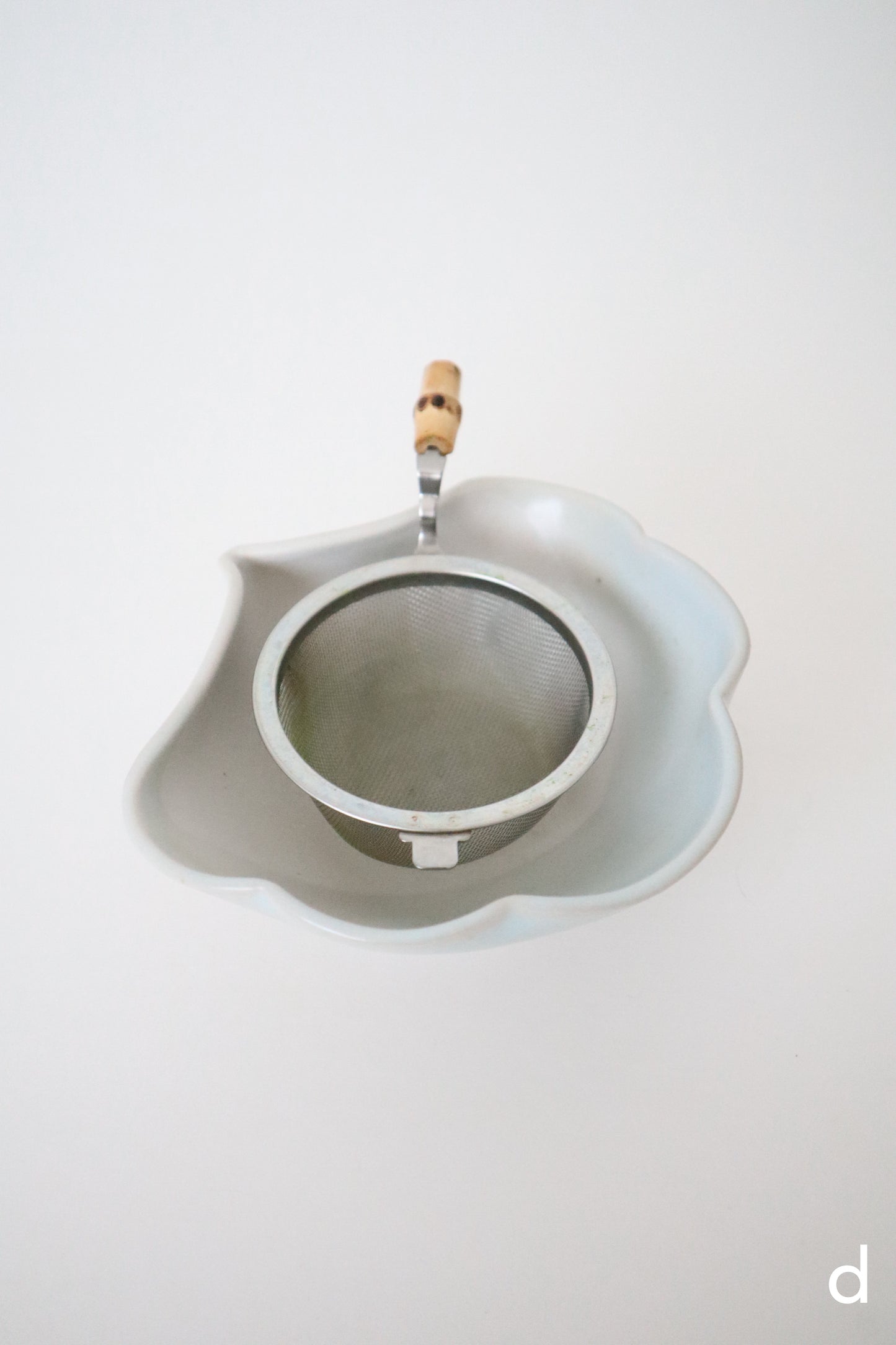 cotton blue seashell matcha bowl sets