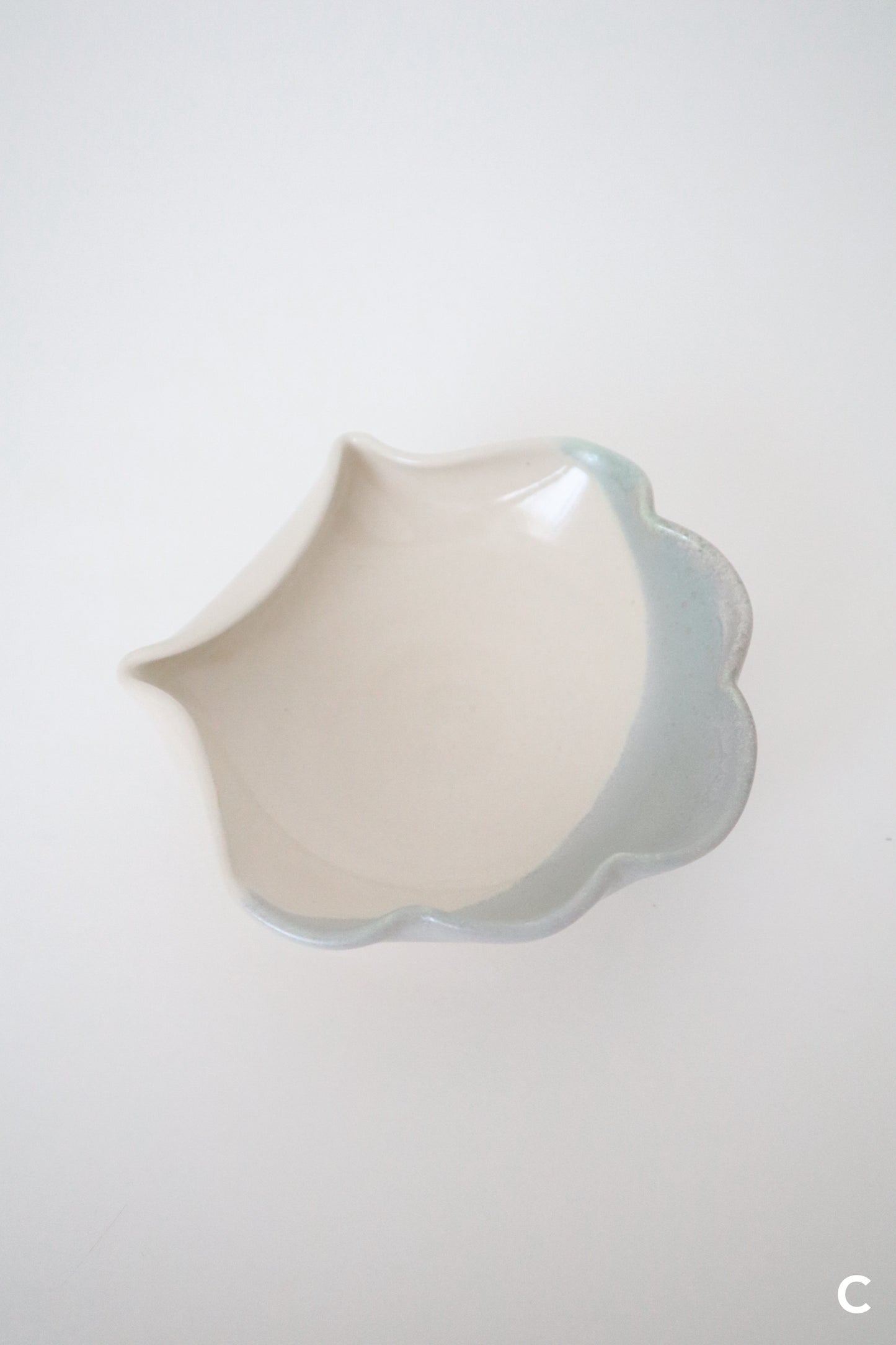 sea foam seashell matcha bowl