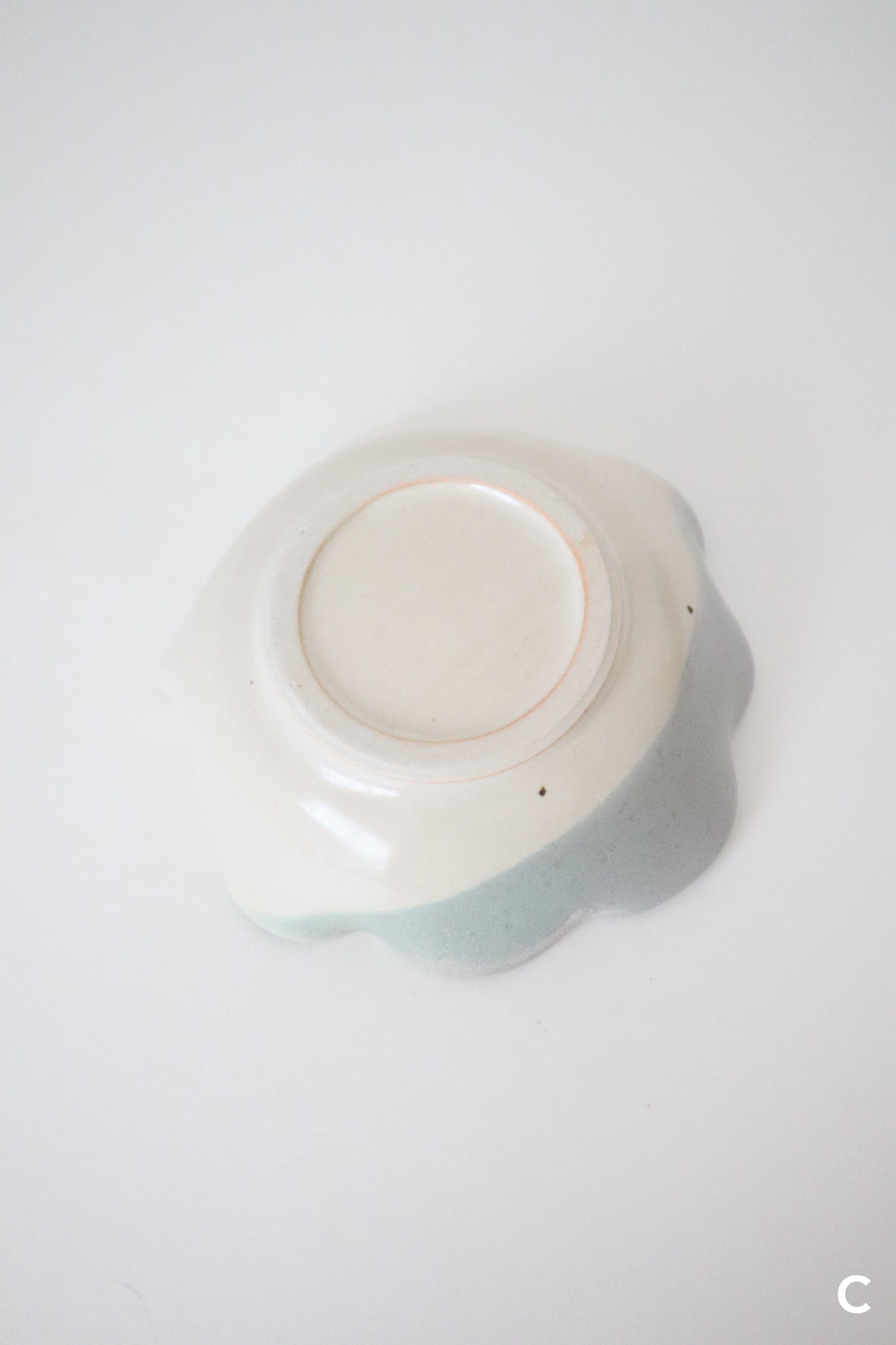 sea foam seashell matcha bowl