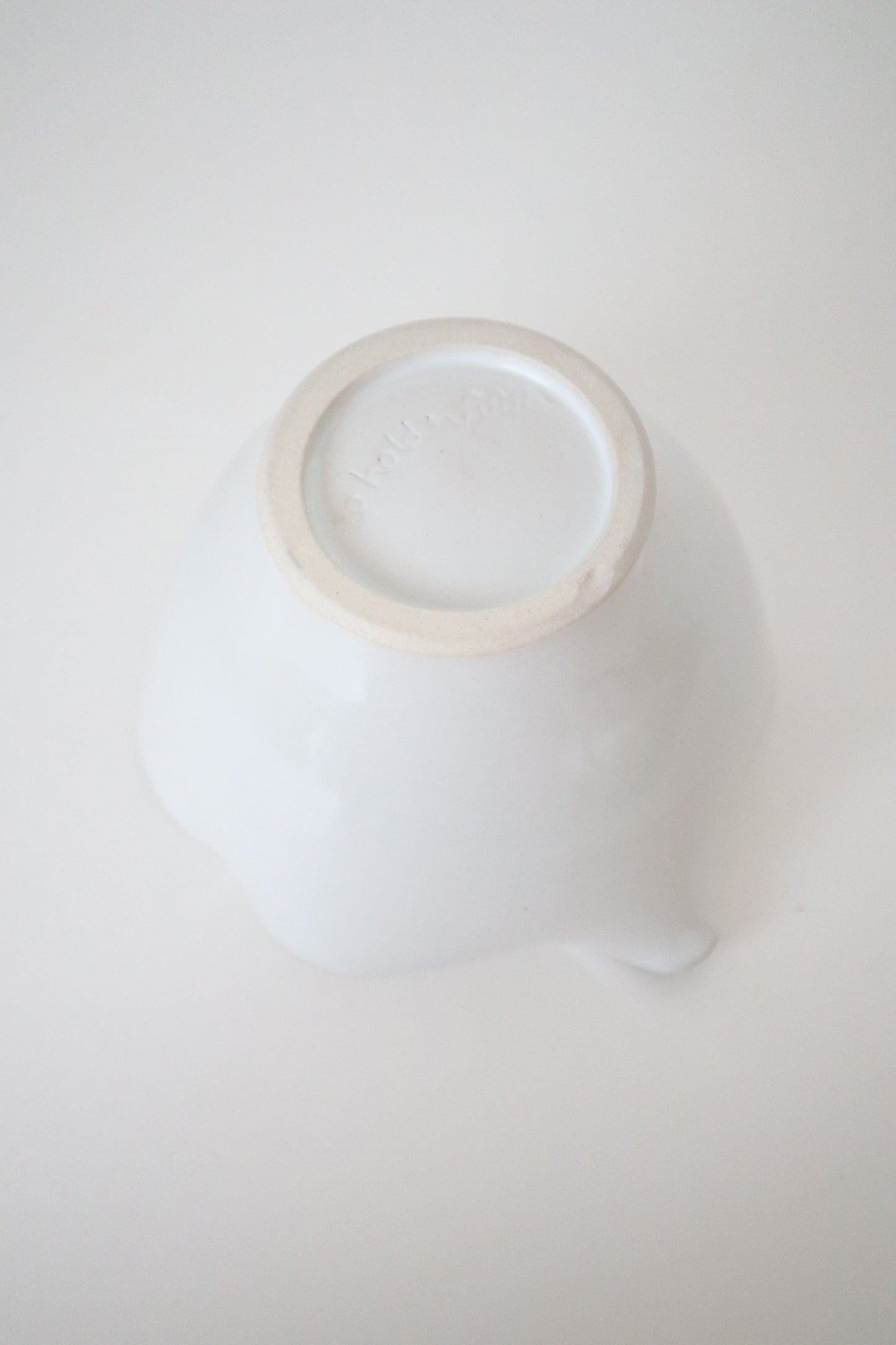 white bloom matcha bowl