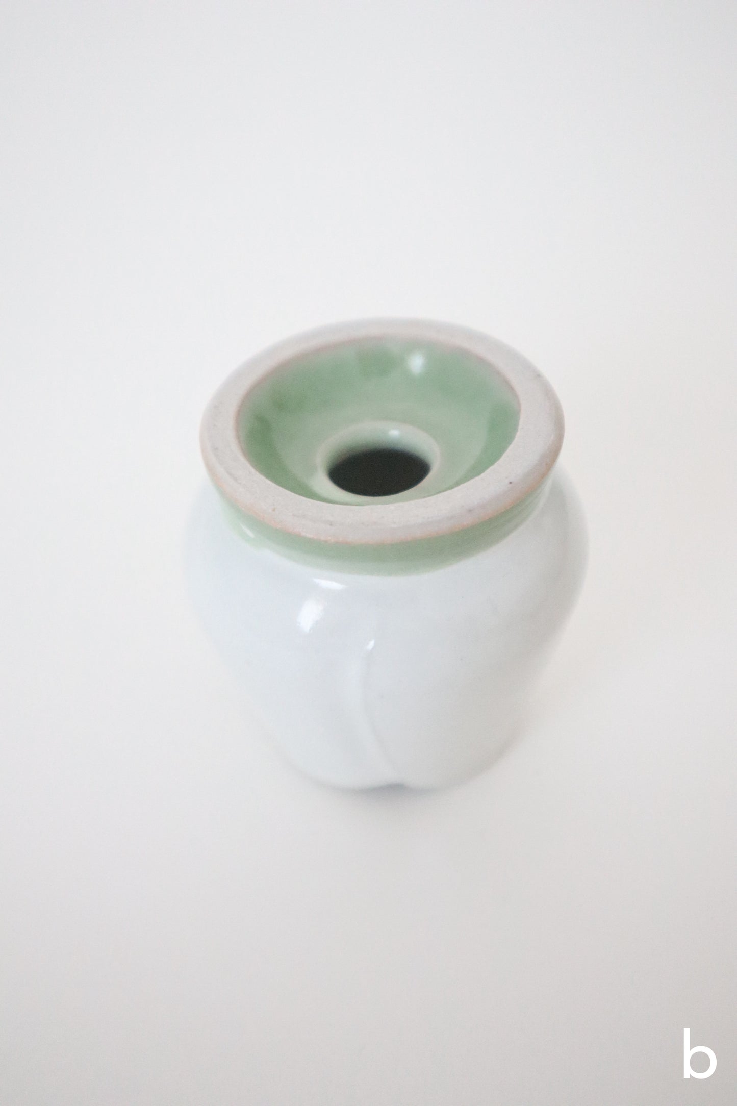 white bloom whisk holders