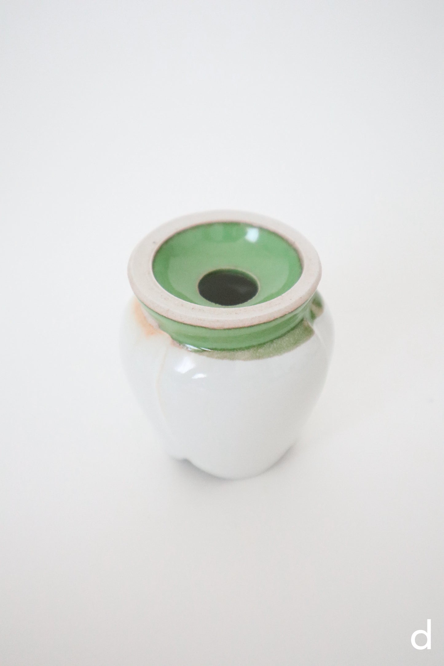 white bloom whisk holders