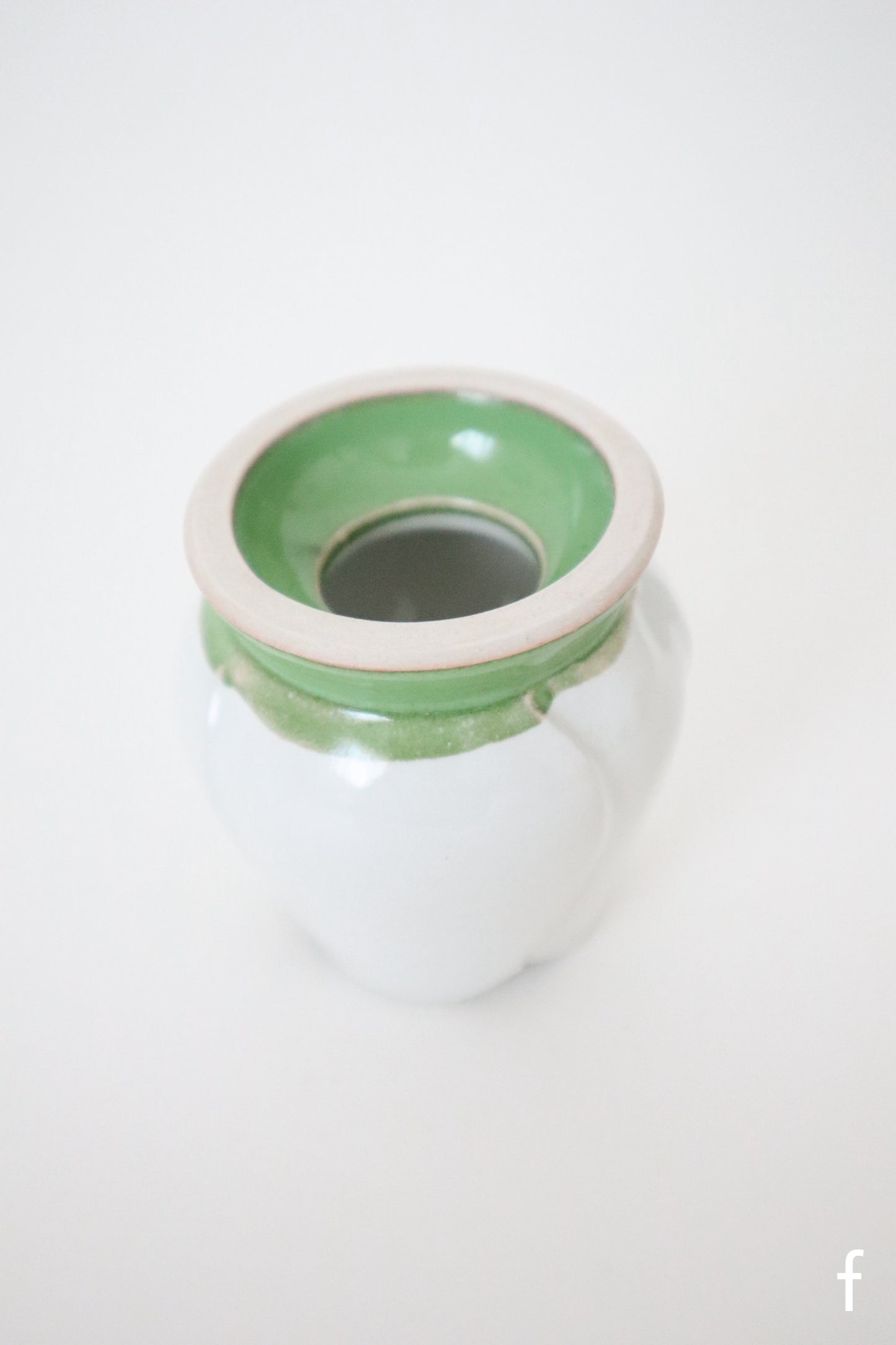 white bloom whisk holders