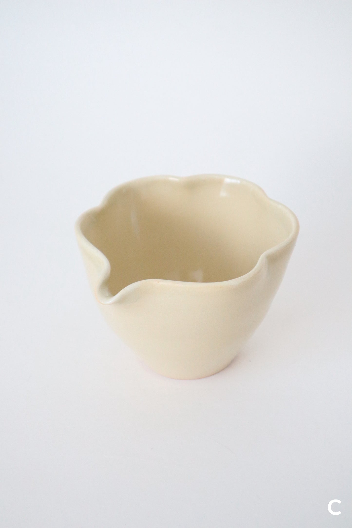 butter yellow bloom matcha bowls