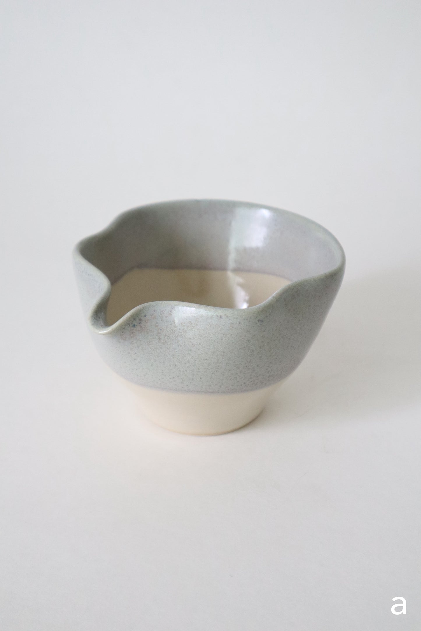 sea foam seashell matcha bowl