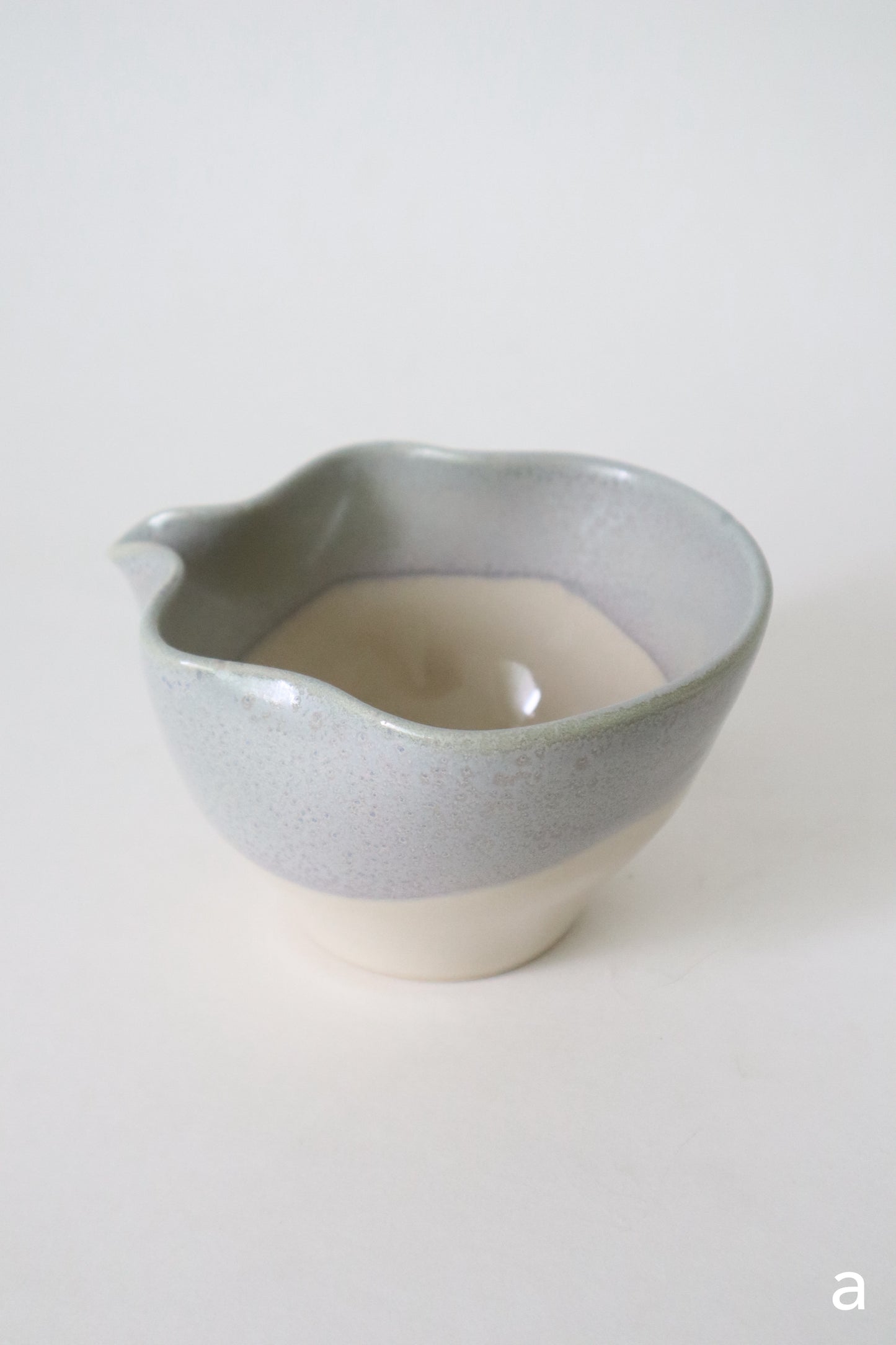 sea foam seashell matcha bowl