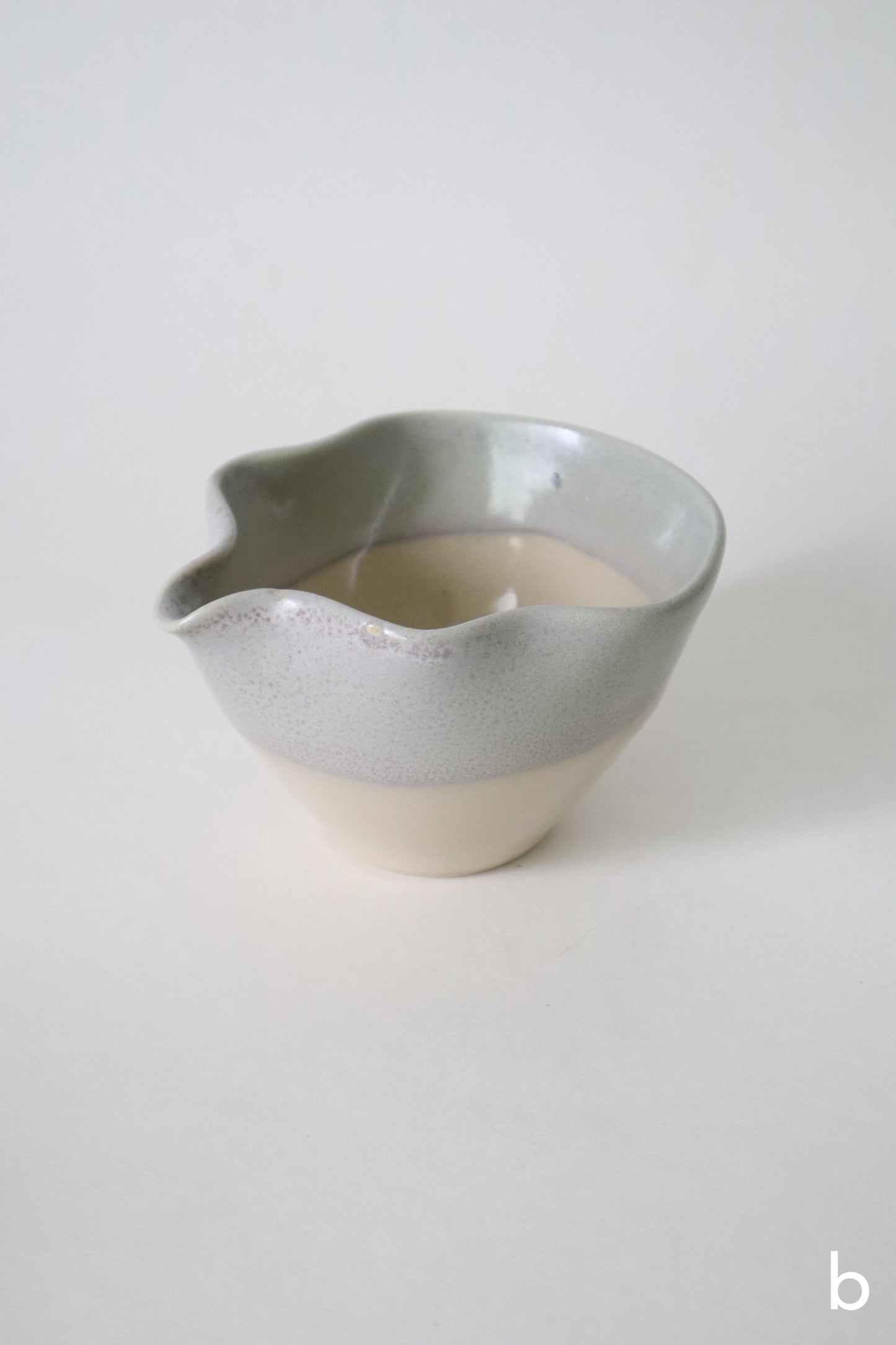 sea foam seashell matcha bowl