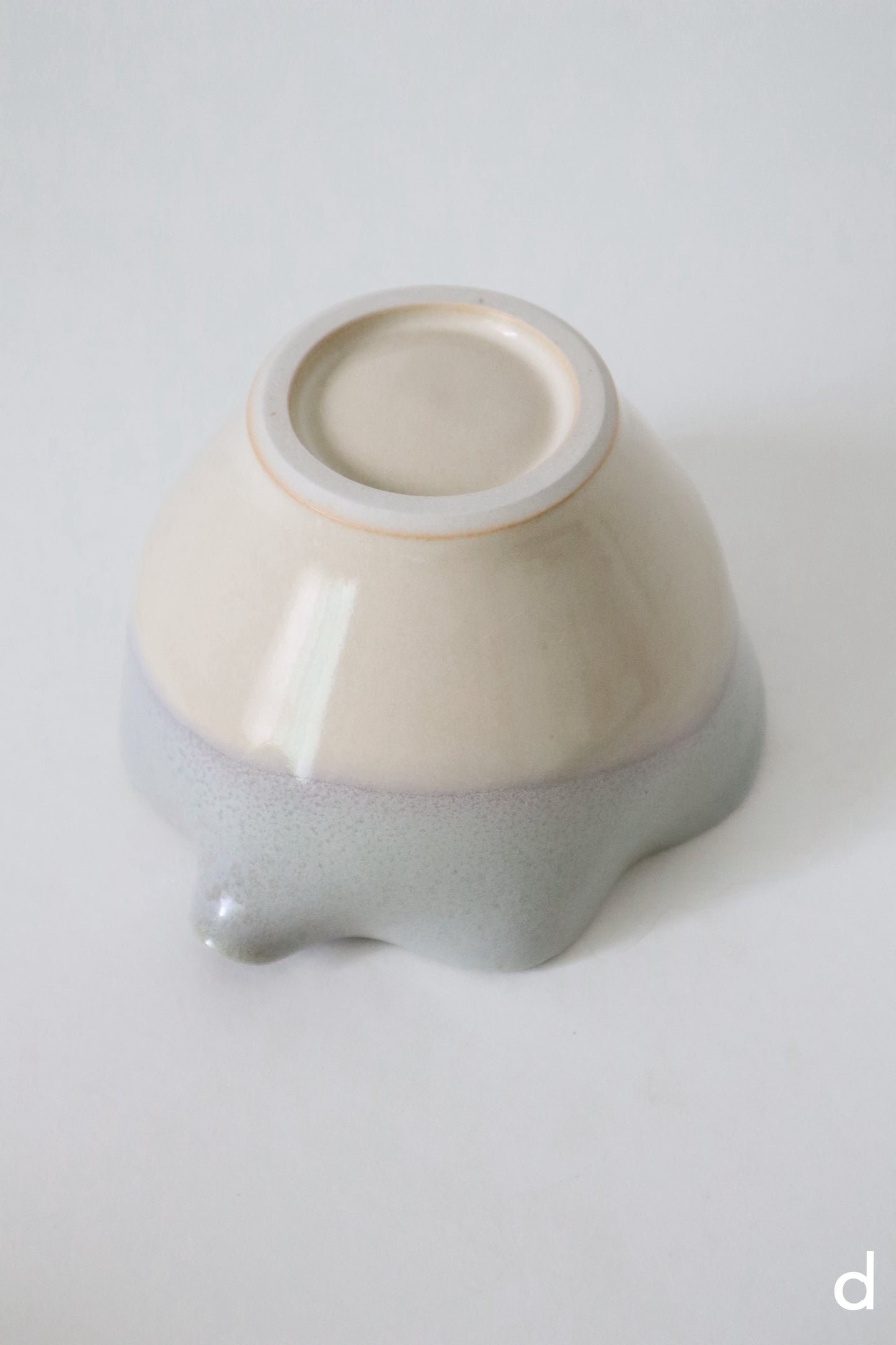 sea foam seashell matcha bowl