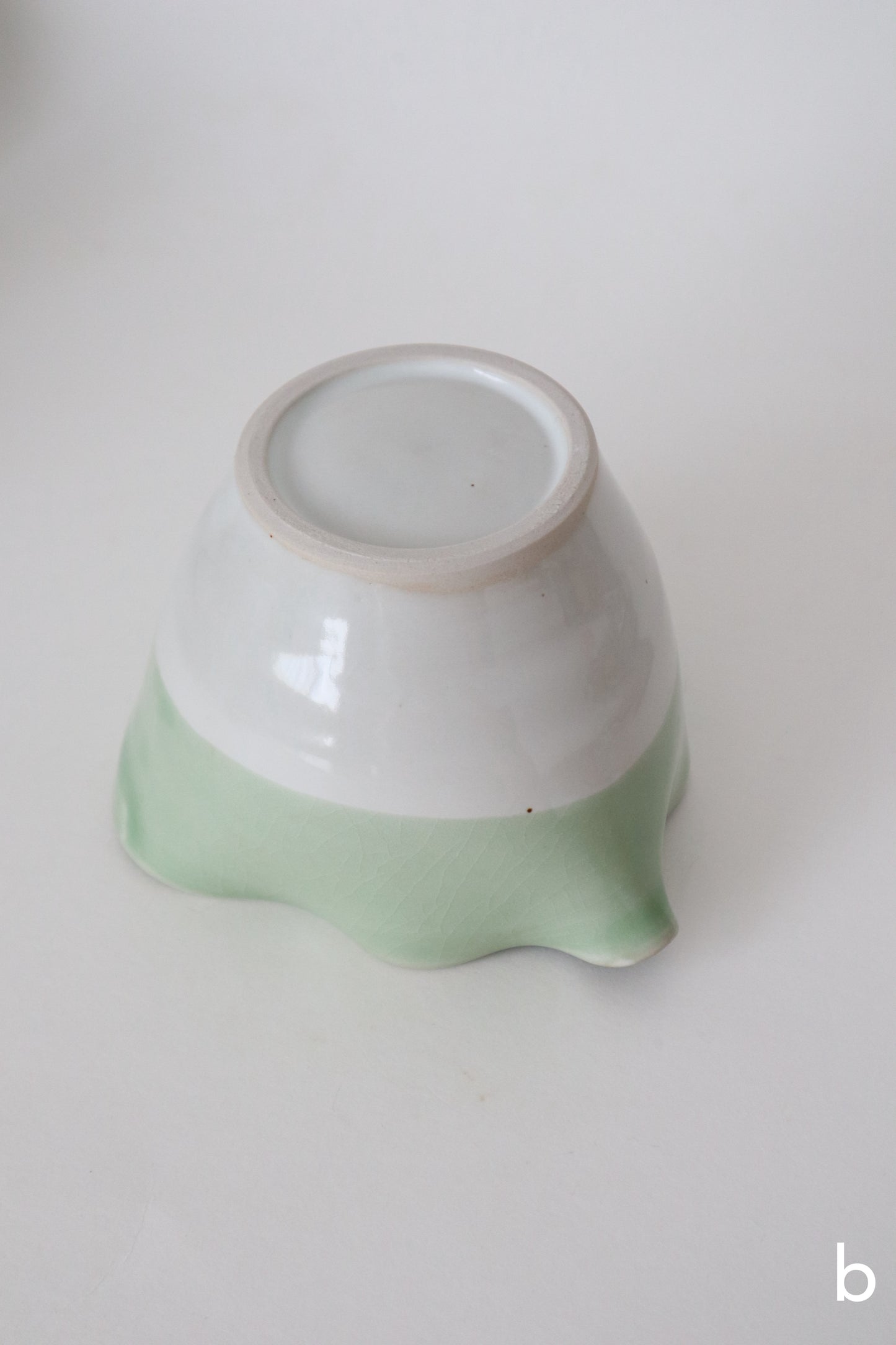 seashell matcha bowls in jade