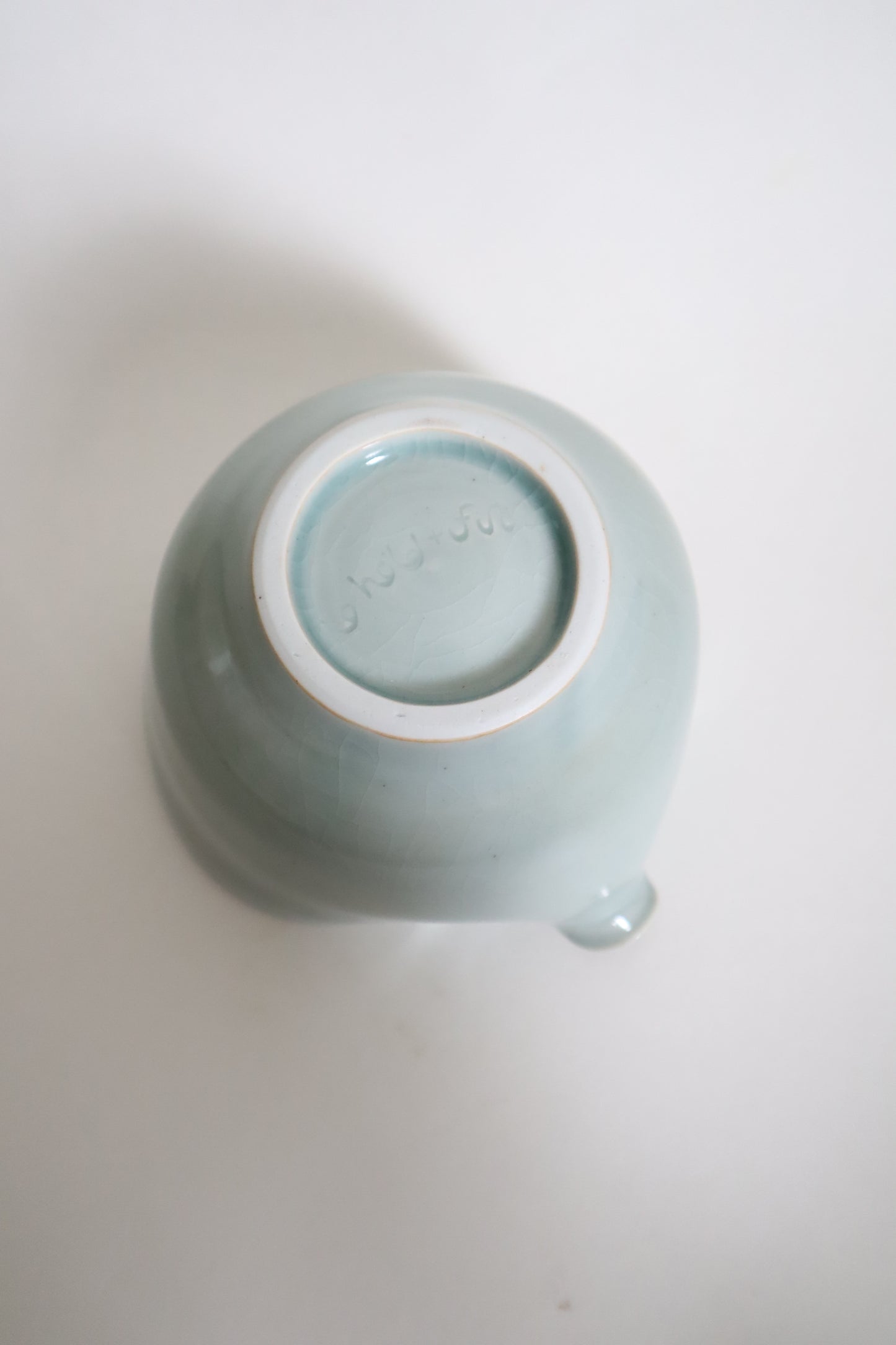 Felix the cat in matcha bowl