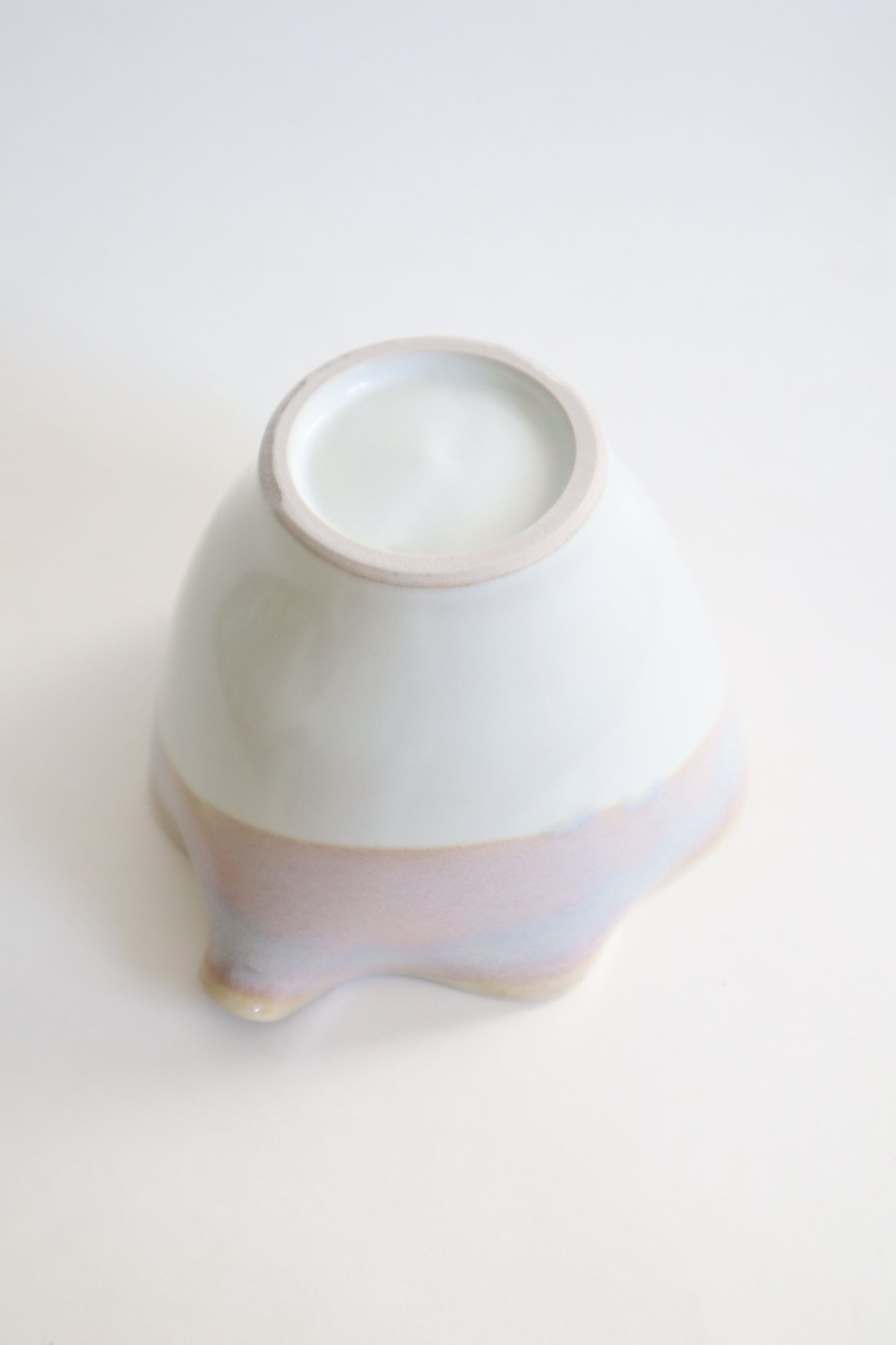 opal seashell matcha bowl