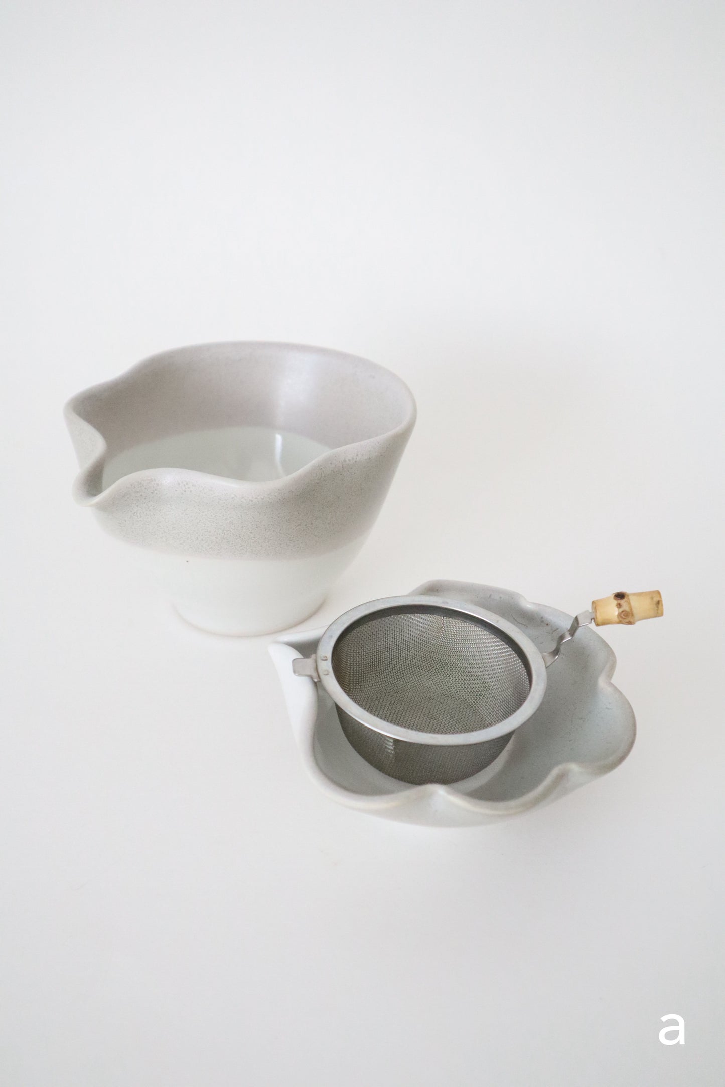 wild clay seashell matcha bowl sets