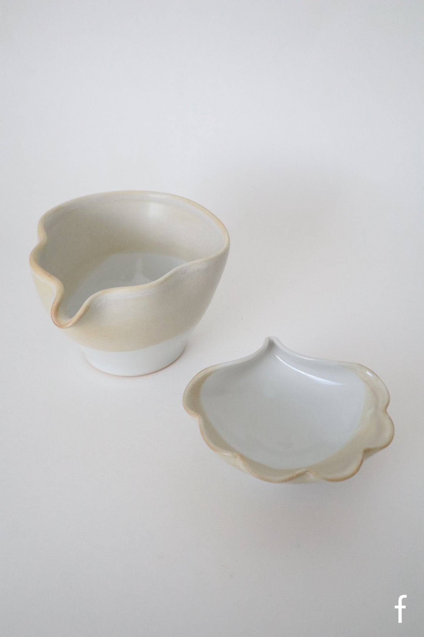 warm sand seashell matcha bowl sets