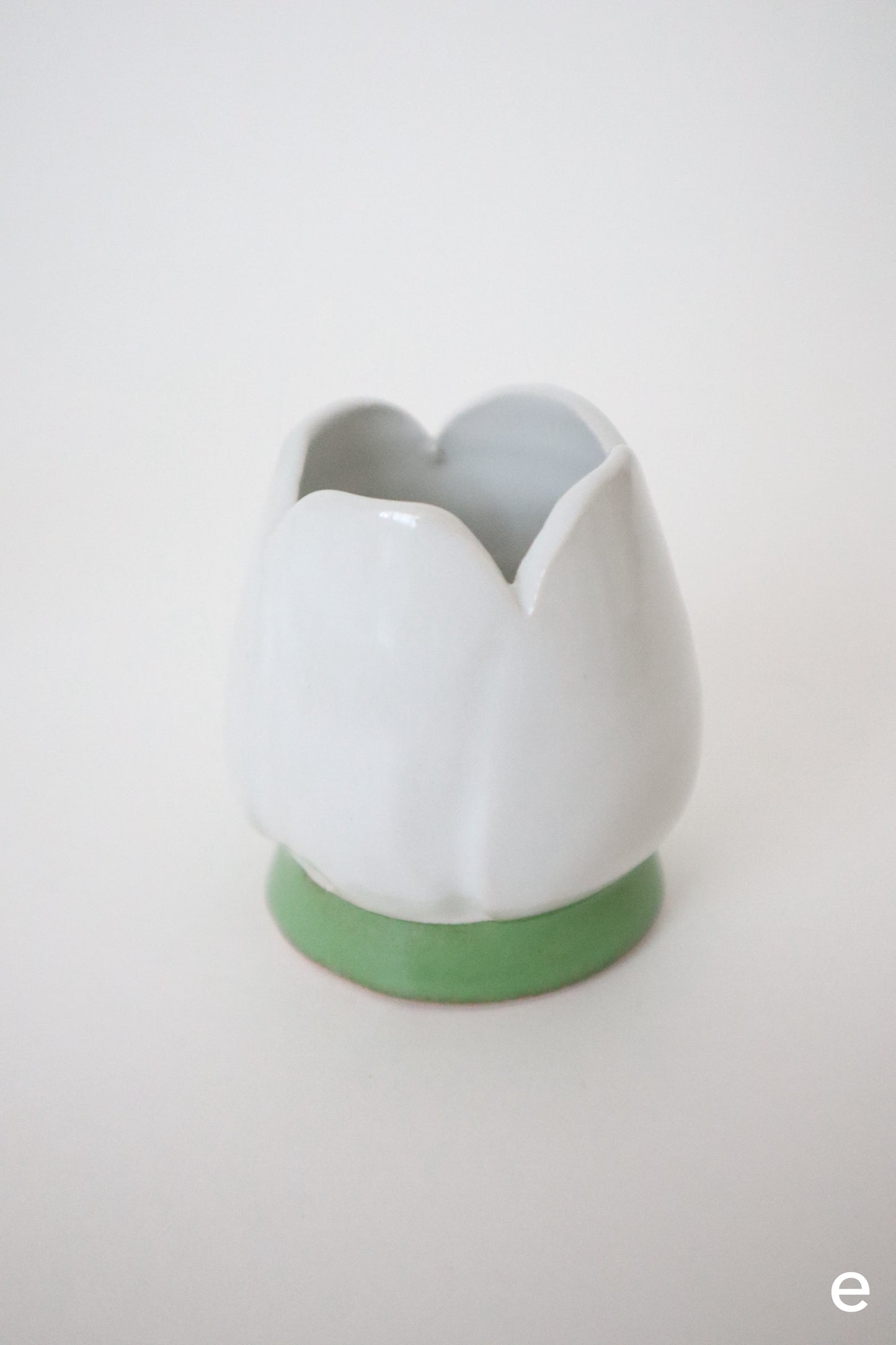 white bloom whisk holders