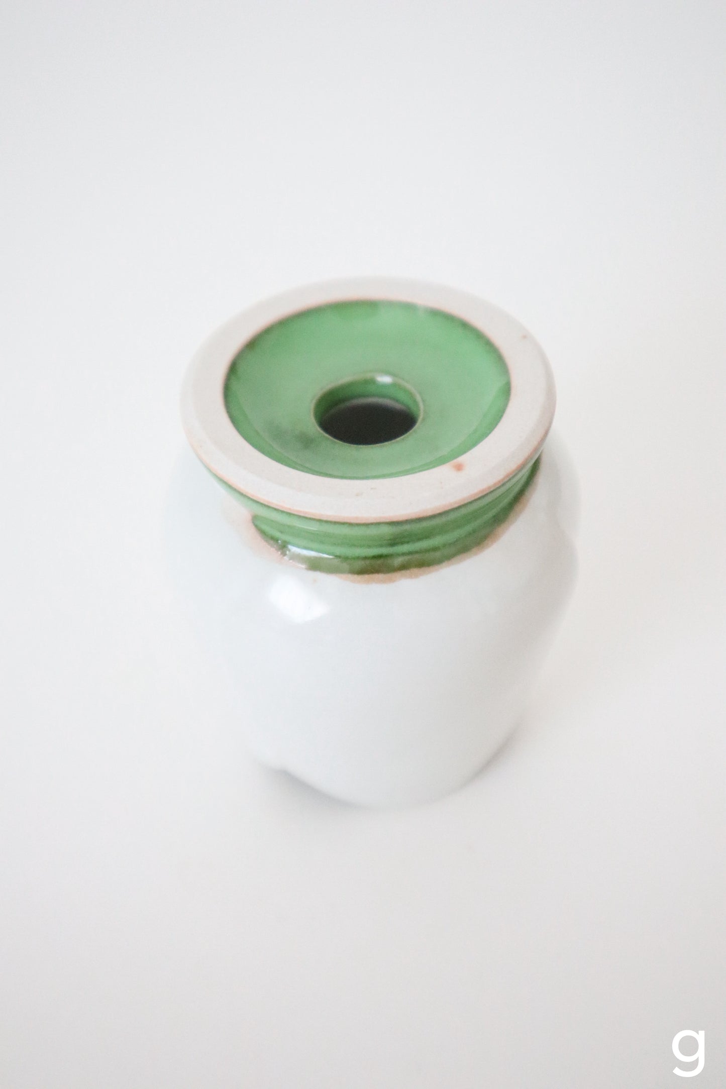 white bloom whisk holders
