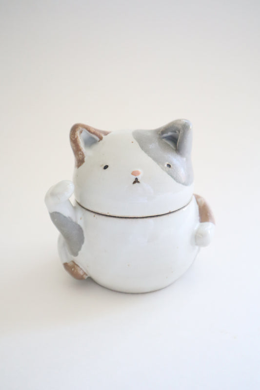 Meowy the cat jar