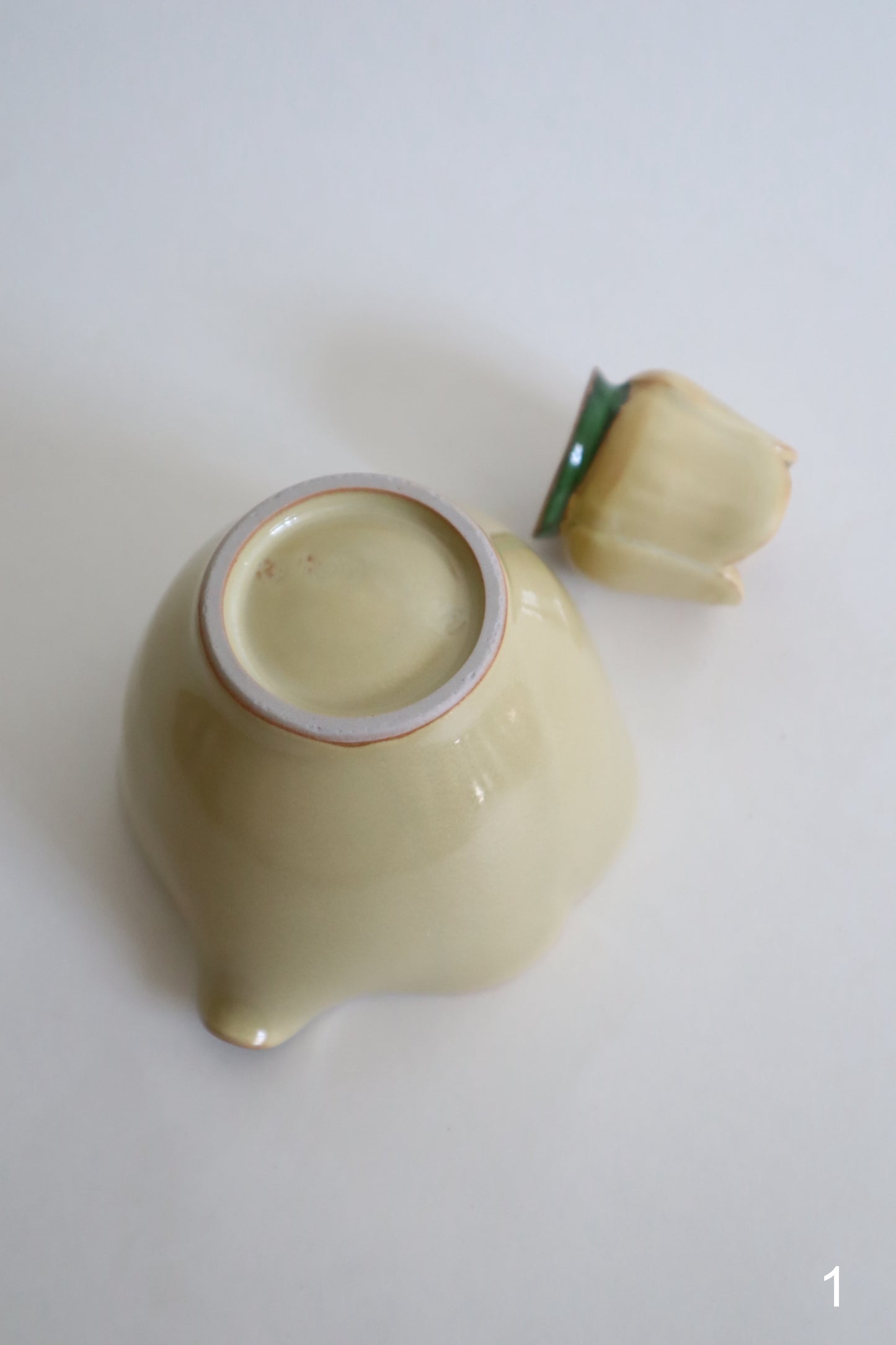 butter yellow bloom matcha bowls + set