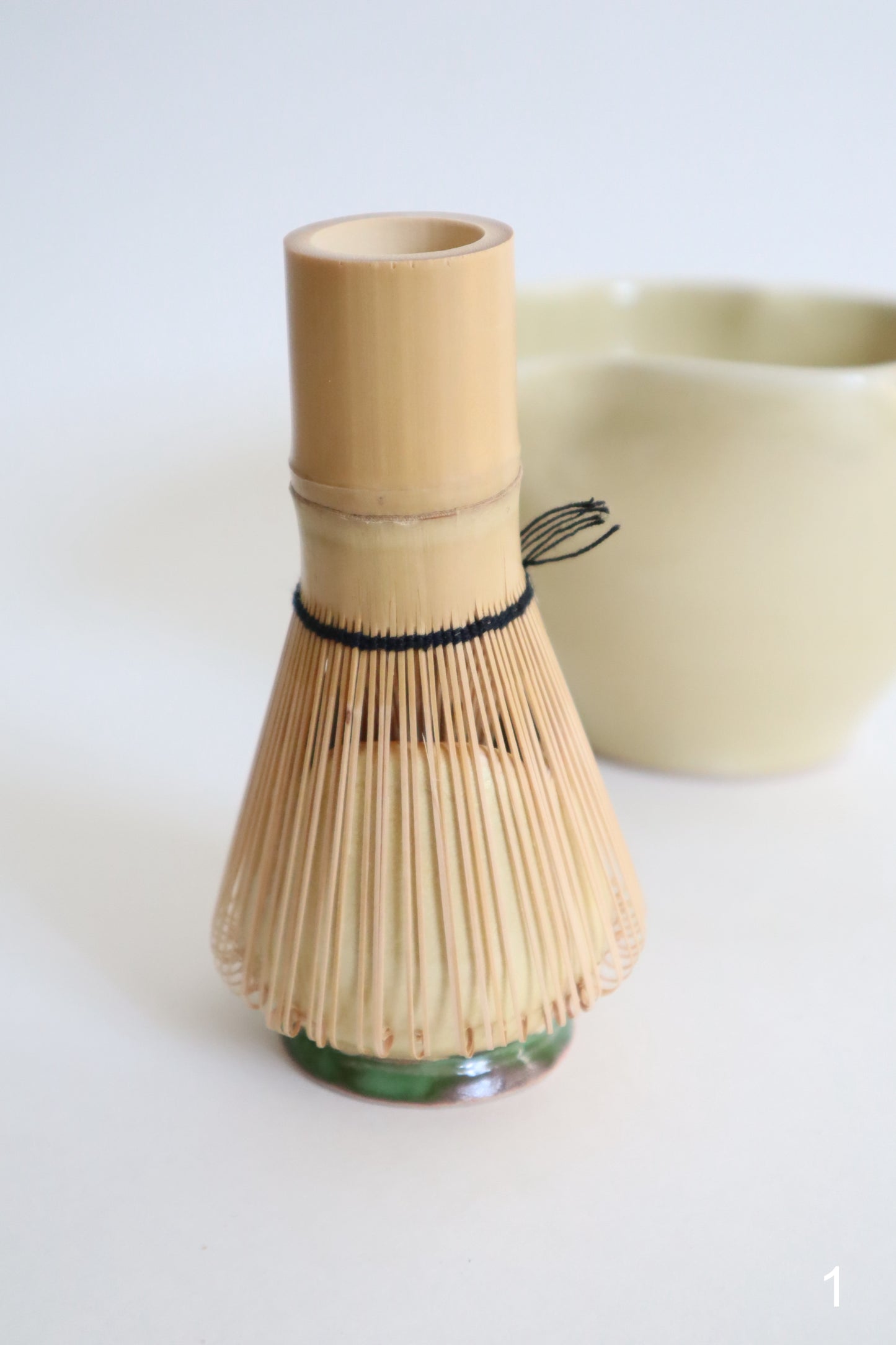 butter yellow bloom matcha bowls + set