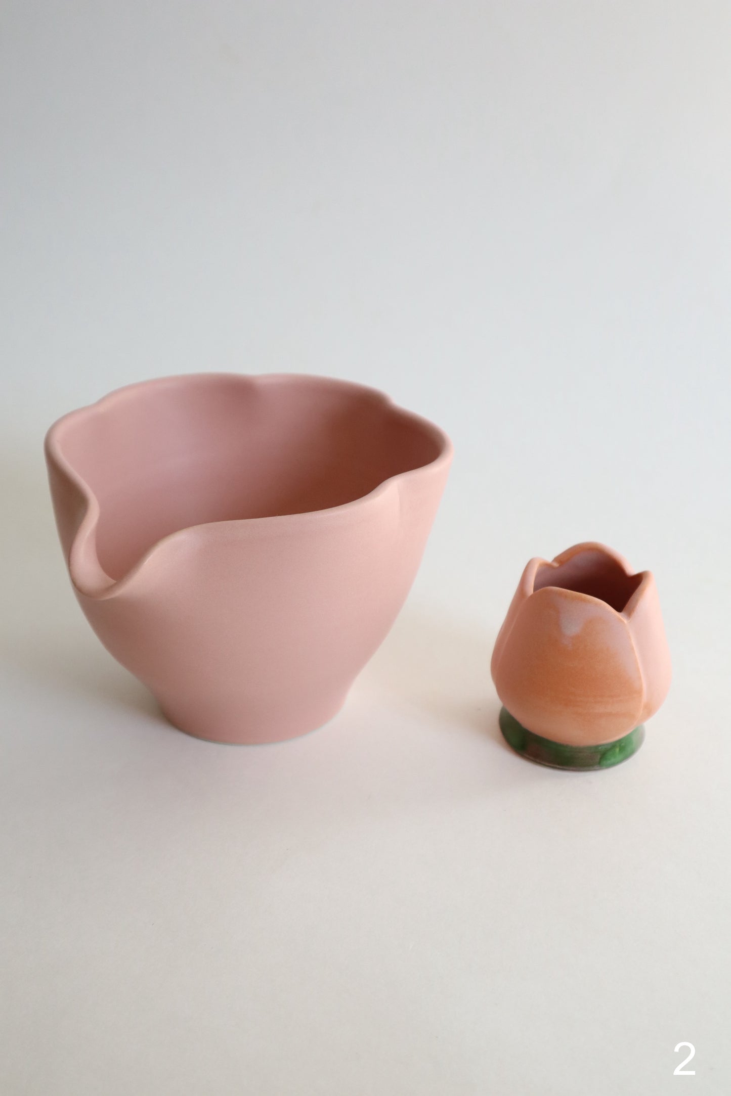 pink bloom matcha bowls + set