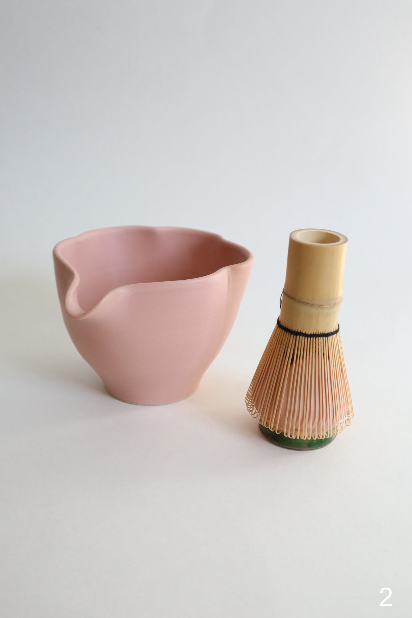 pink bloom matcha bowls + set