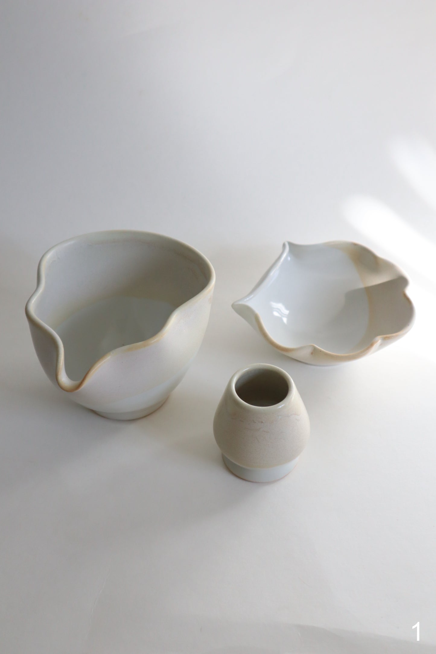 warm sand seashell matcha bowl sets