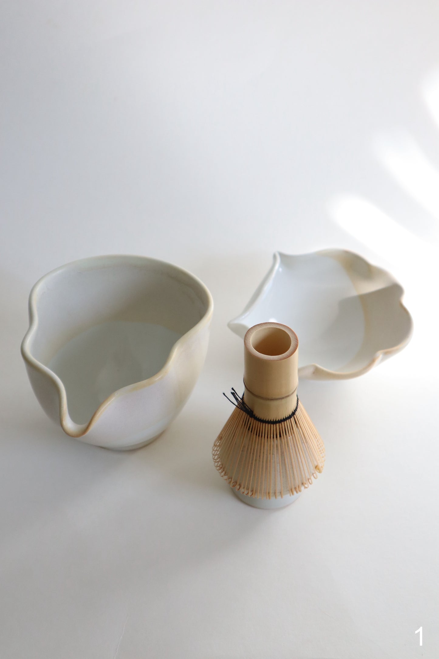 warm sand seashell matcha bowl sets