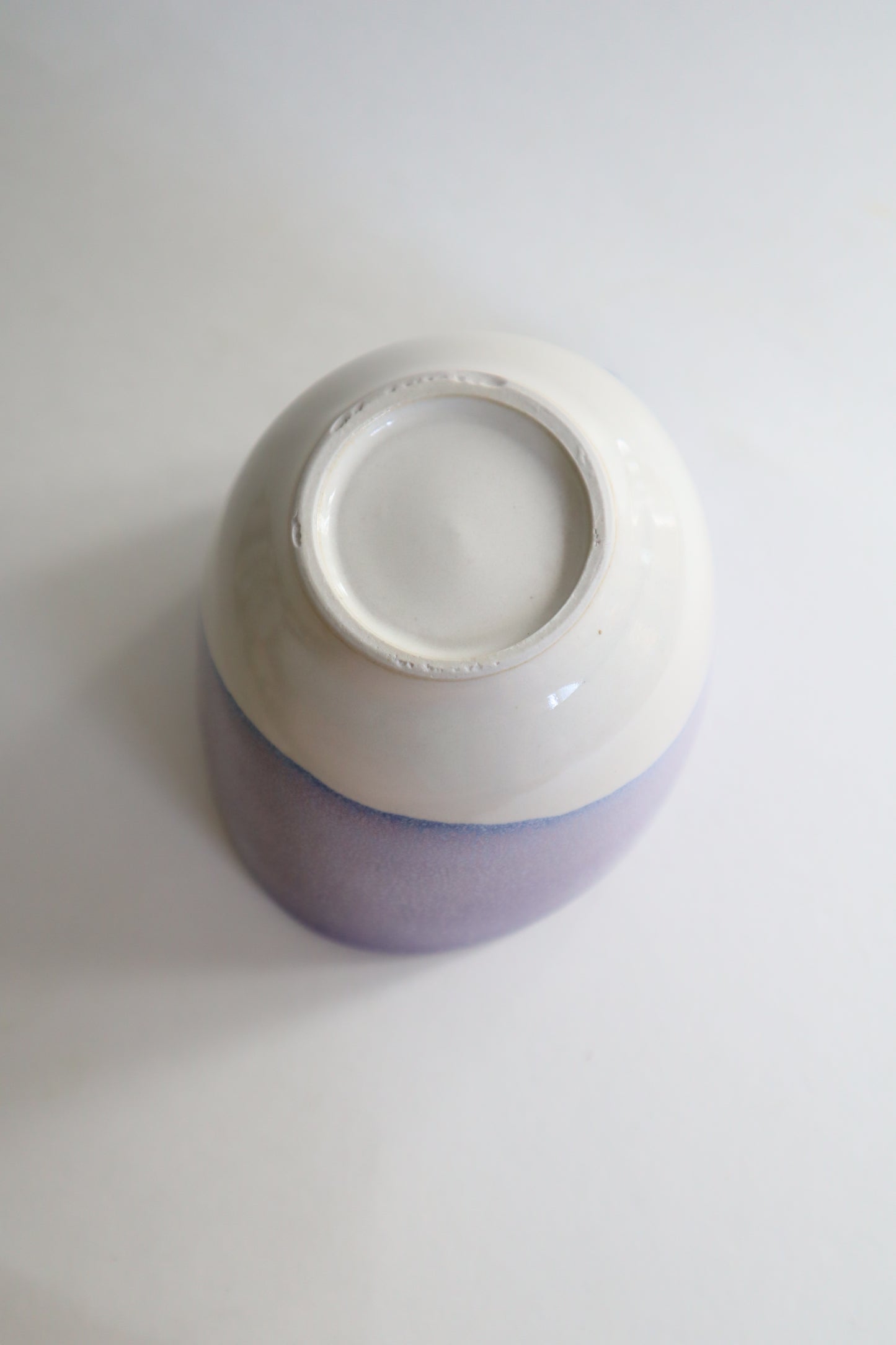 purple raindrop matcha bowl