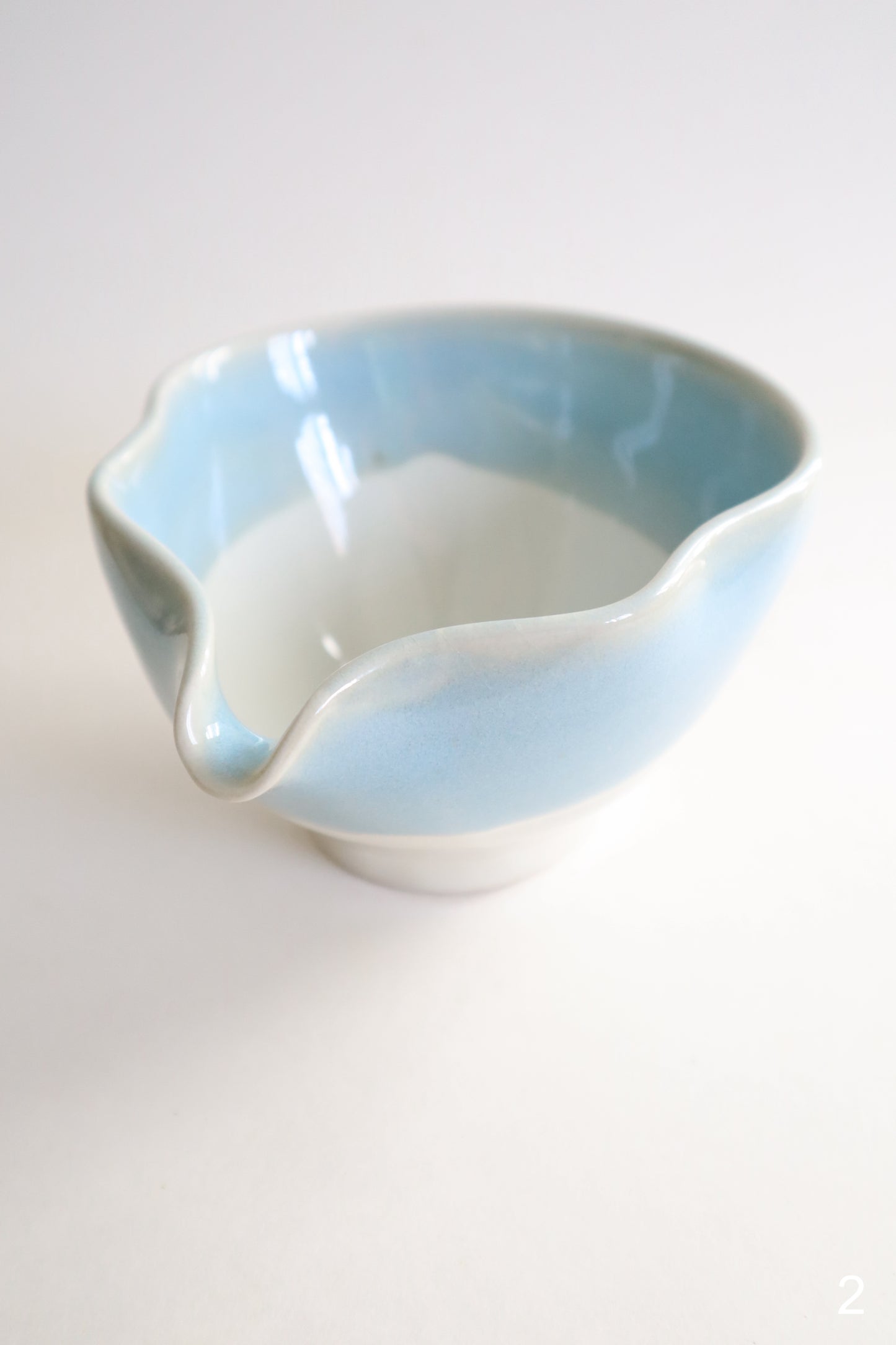 glacier seashell matcha bowl and set
