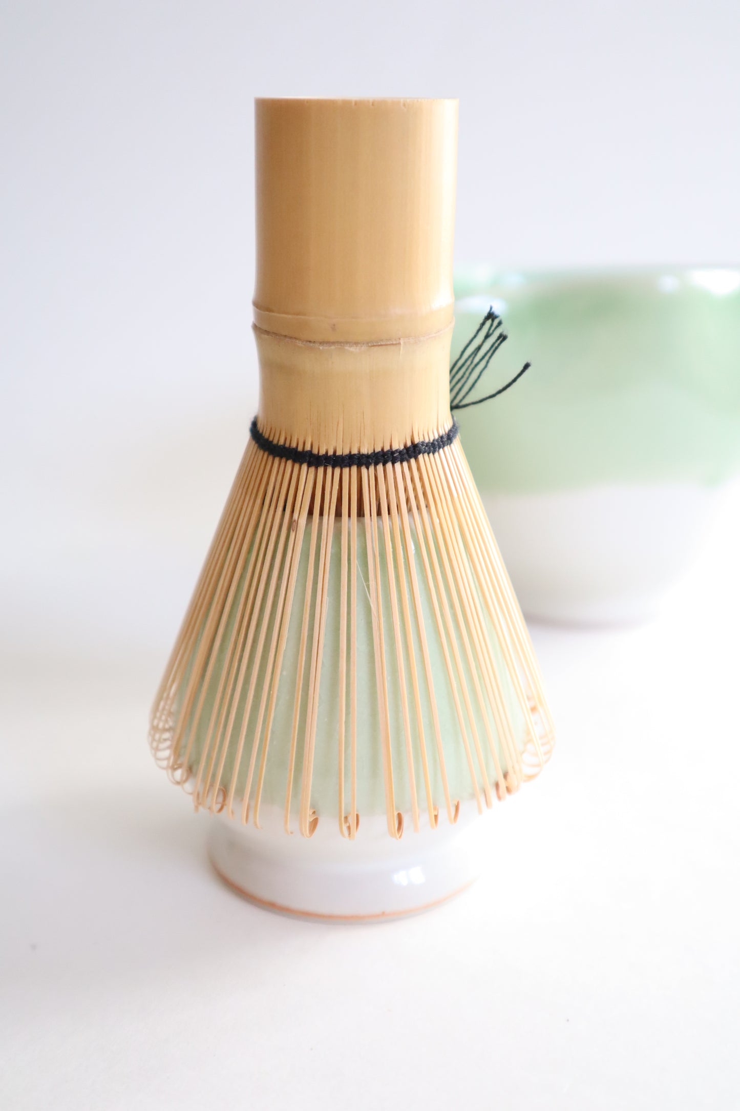 apple green seashell matcha set
