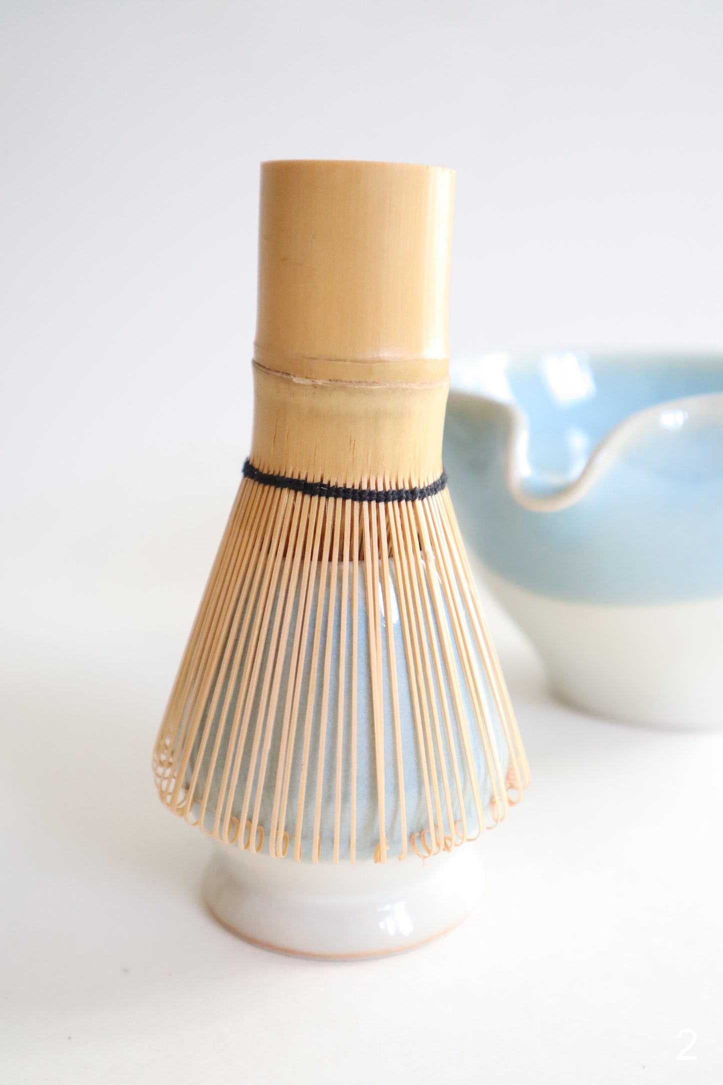 glacier seashell matcha bowl and set