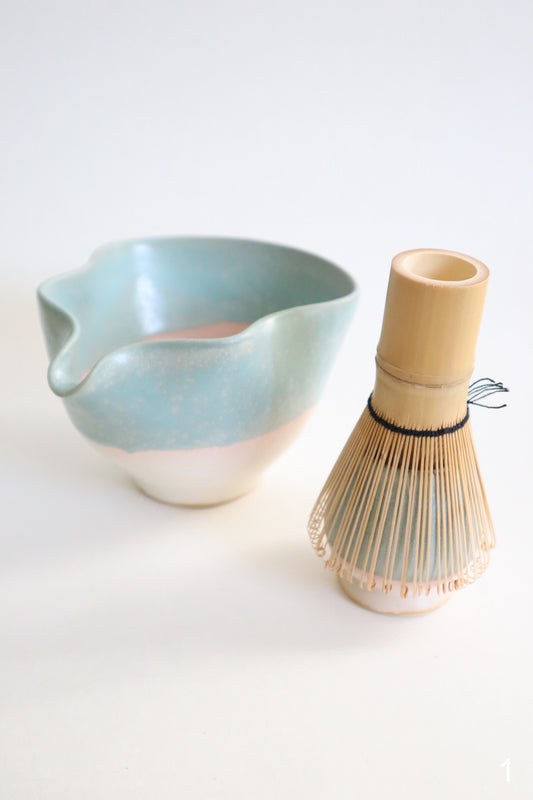 elafonissi seashell matcha bowl sets