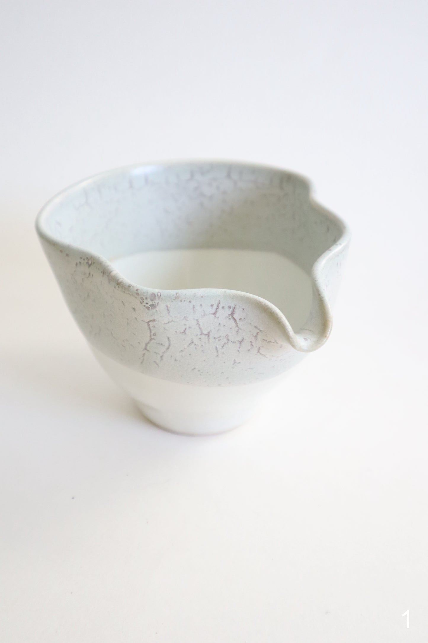 wild clay seashell matcha bowls