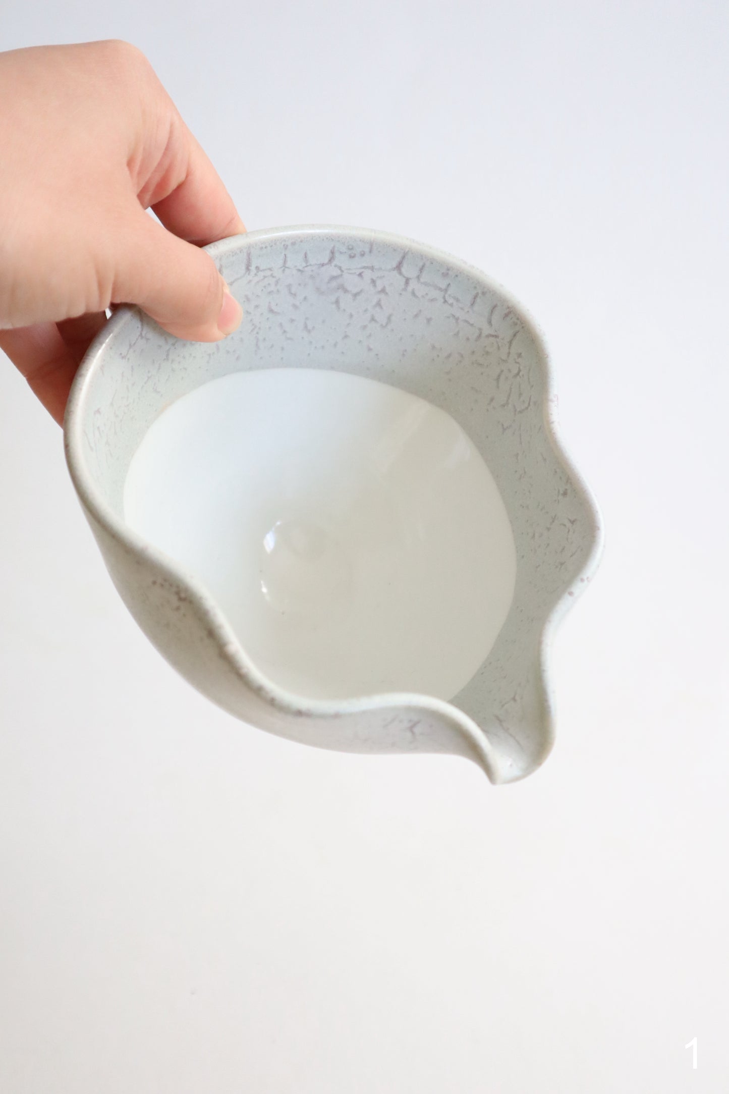 wild clay seashell matcha bowls