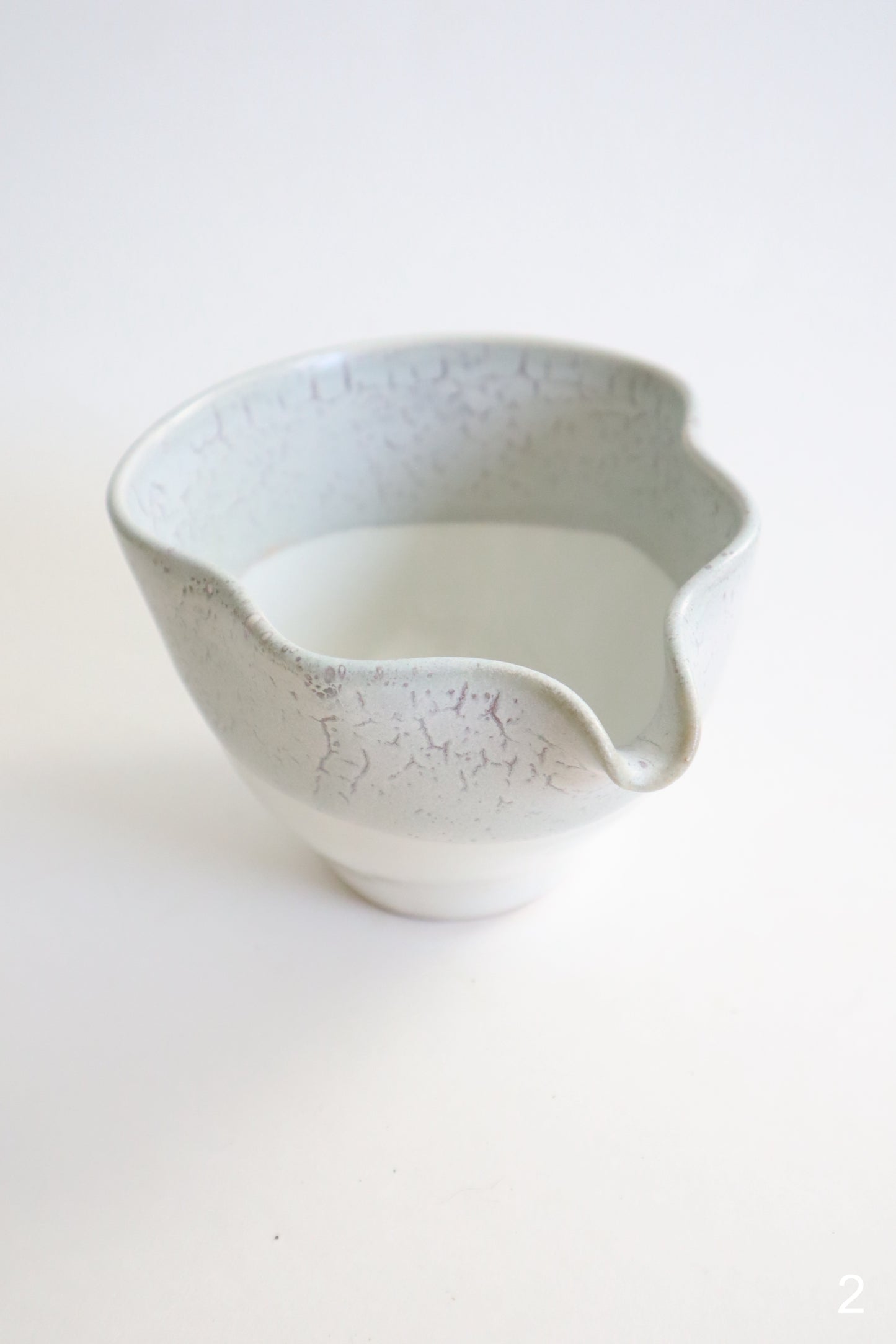 wild clay seashell matcha bowls