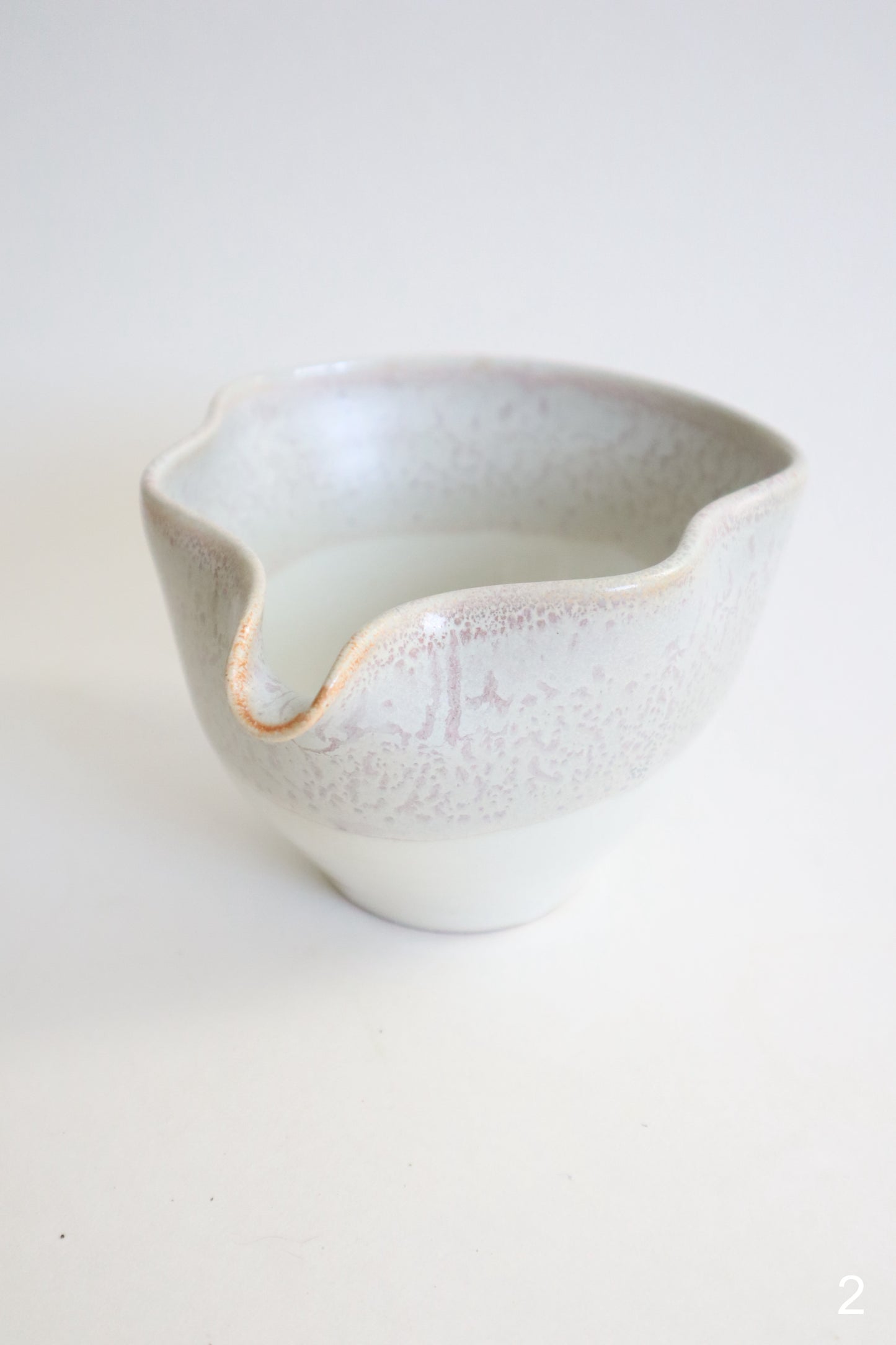 wild clay seashell matcha bowls