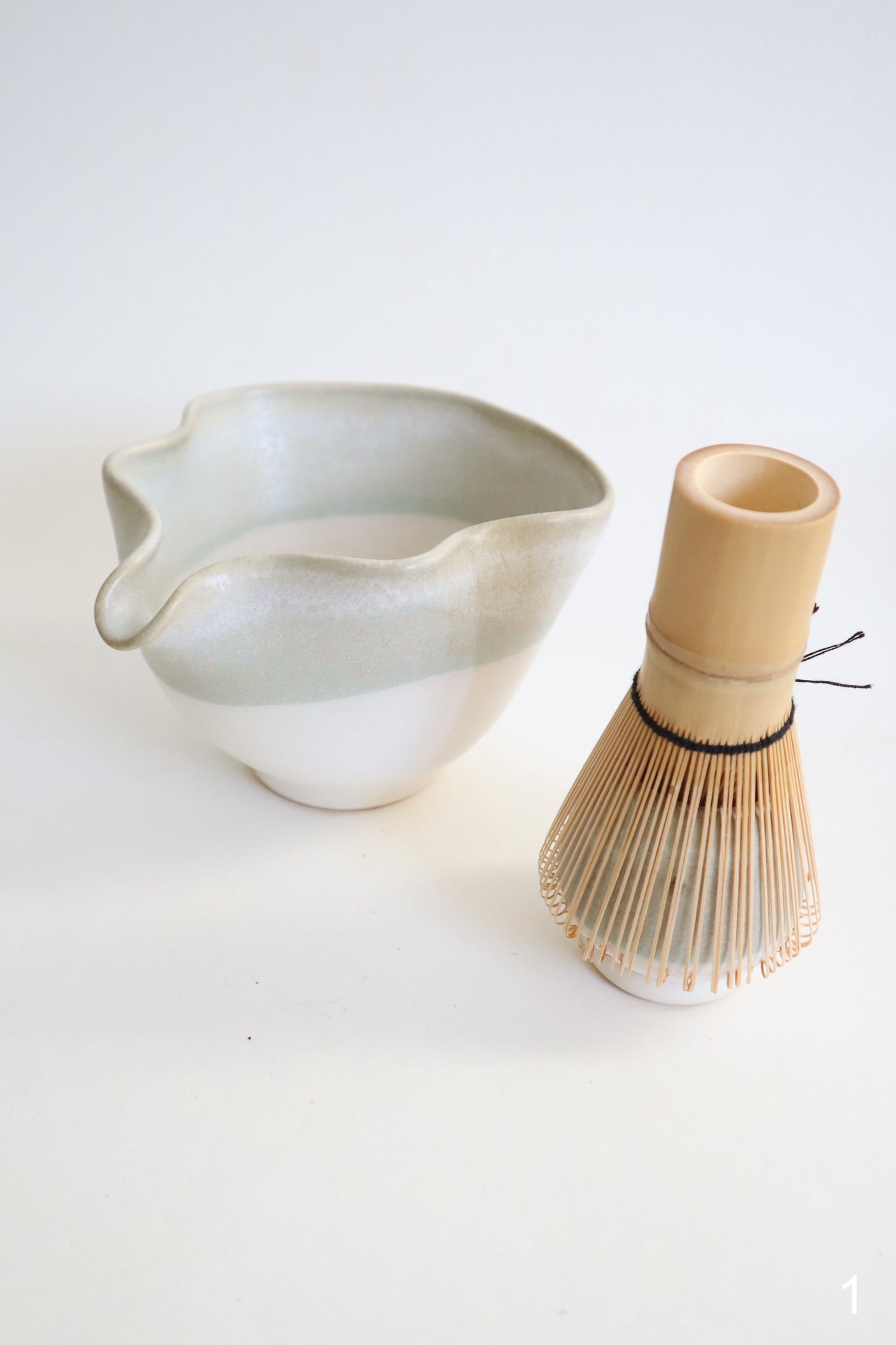 ming marble seashell matcha bowl sets