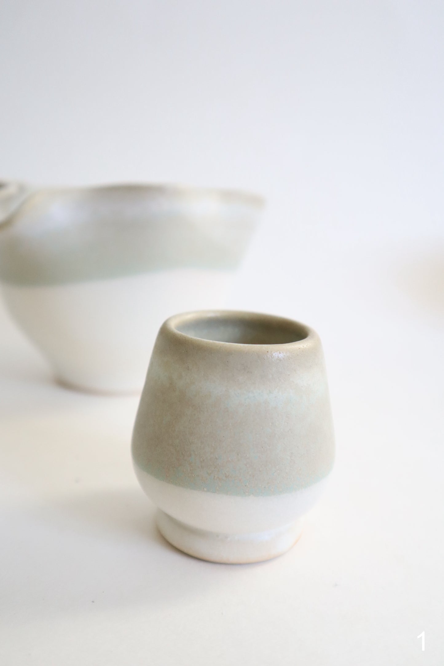 ming marble seashell matcha bowl sets