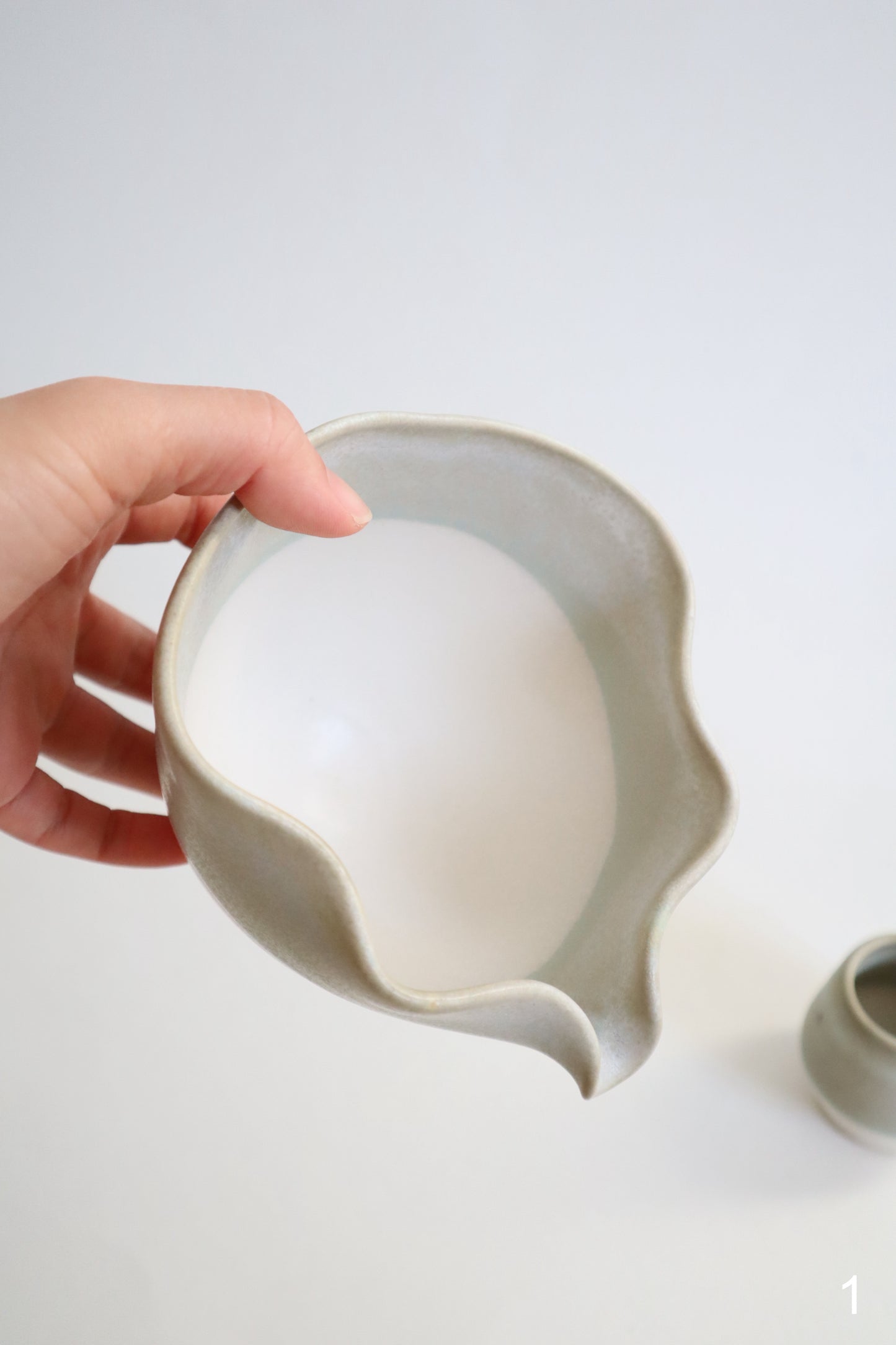 ming marble seashell matcha bowl sets