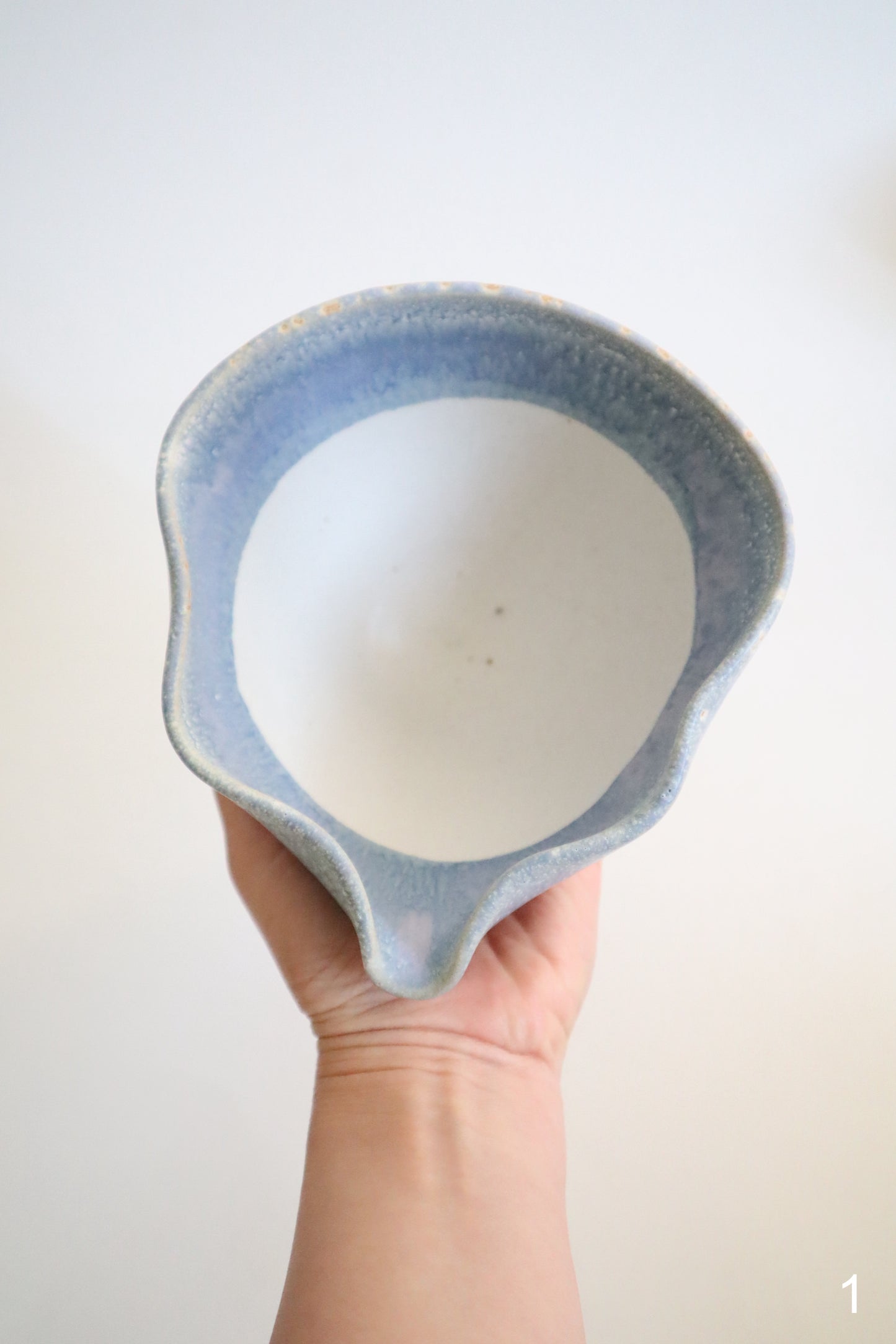 rain seashell matcha bowl