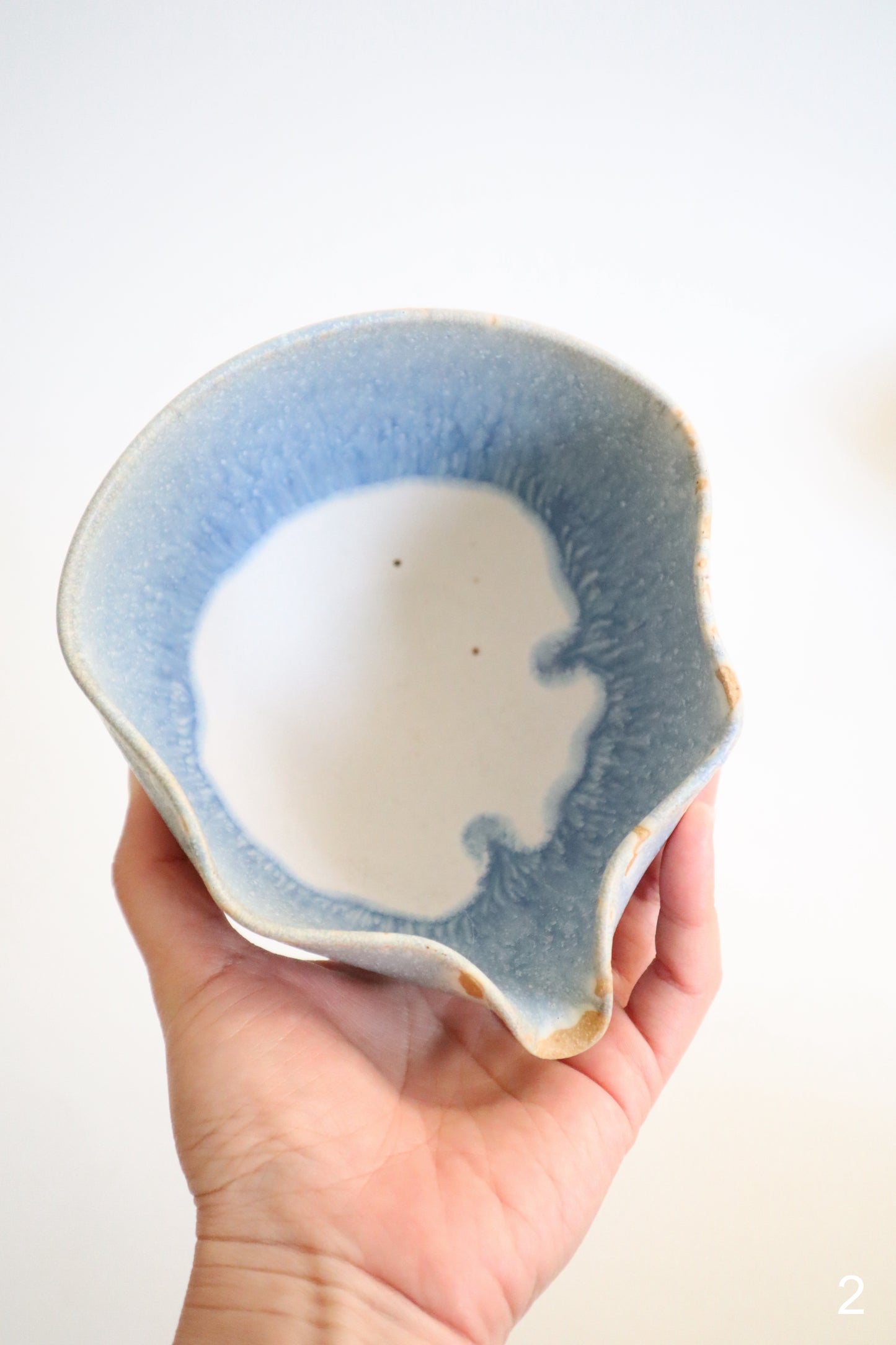 rain seashell matcha bowl