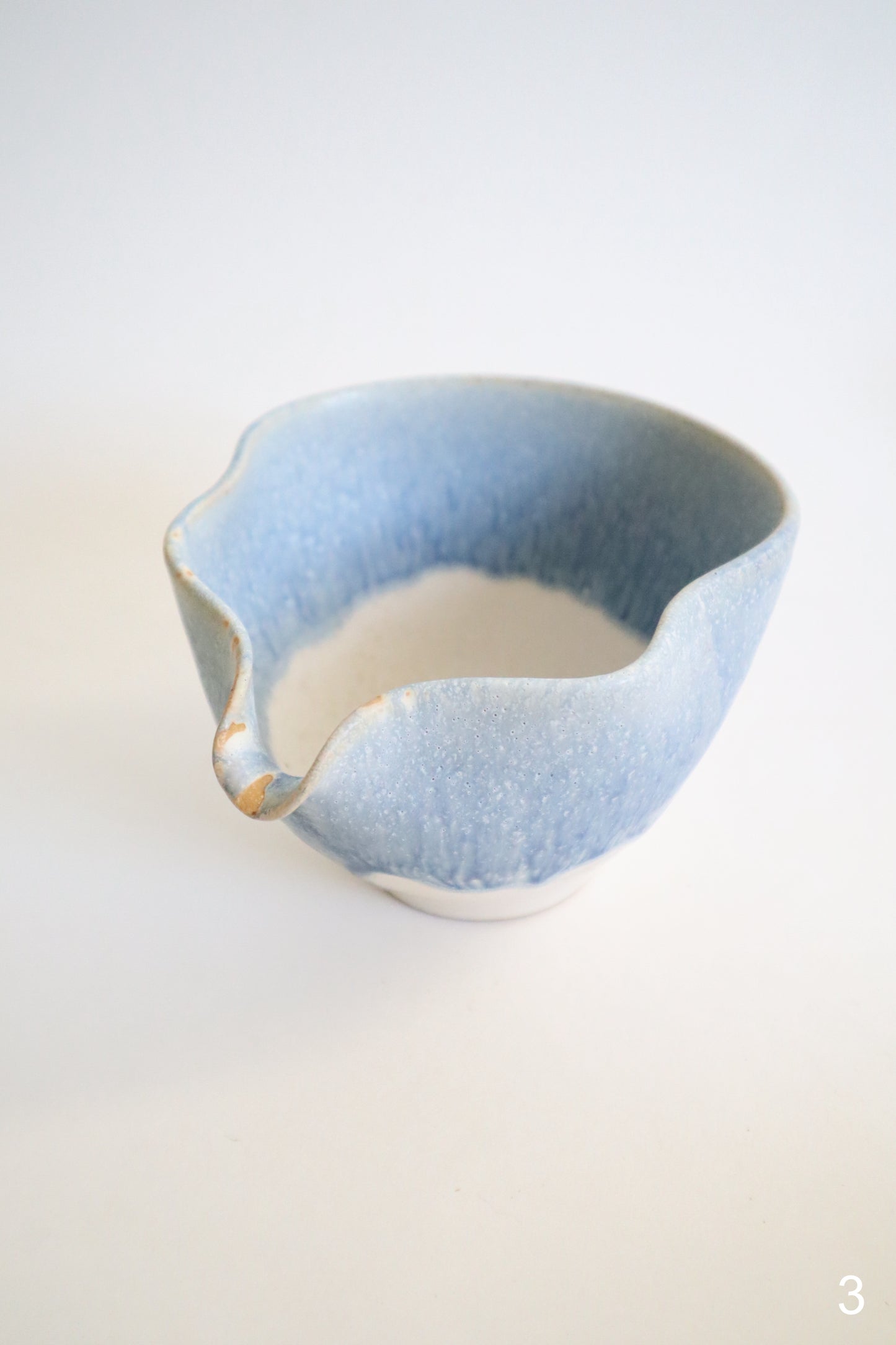 rain seashell matcha bowl