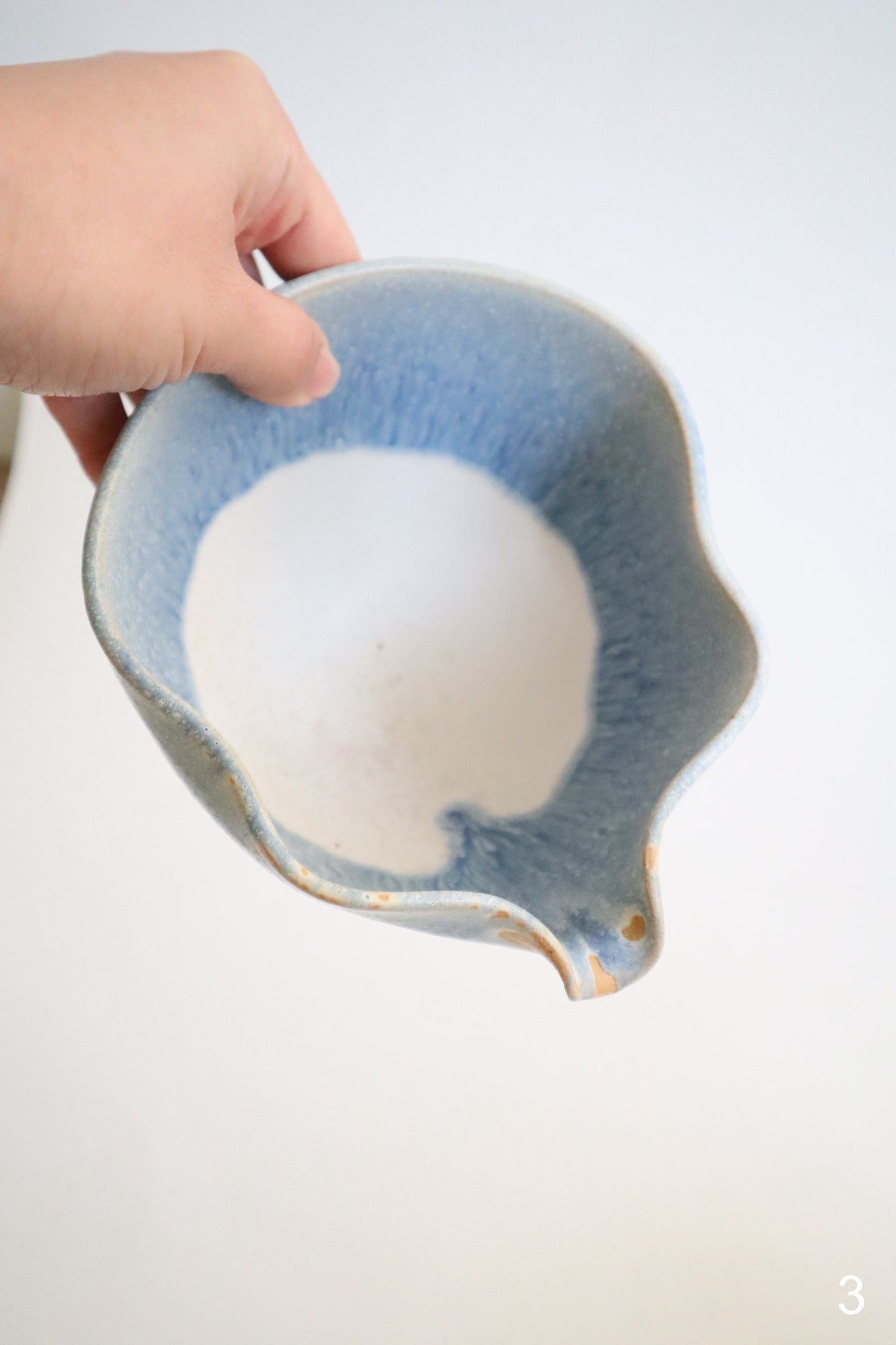 rain seashell matcha bowl