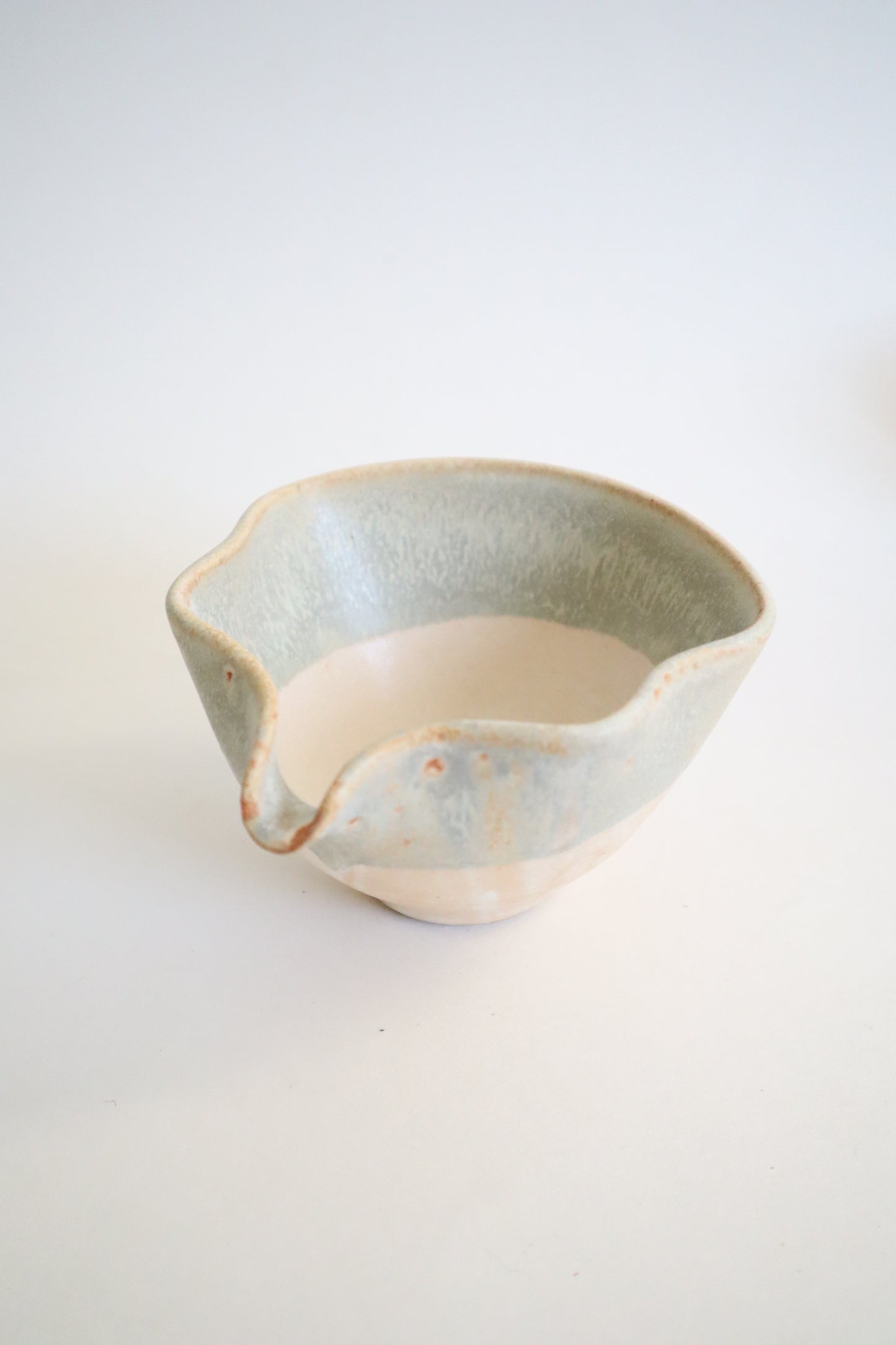 green granite seashell matcha bowl (seconds)
